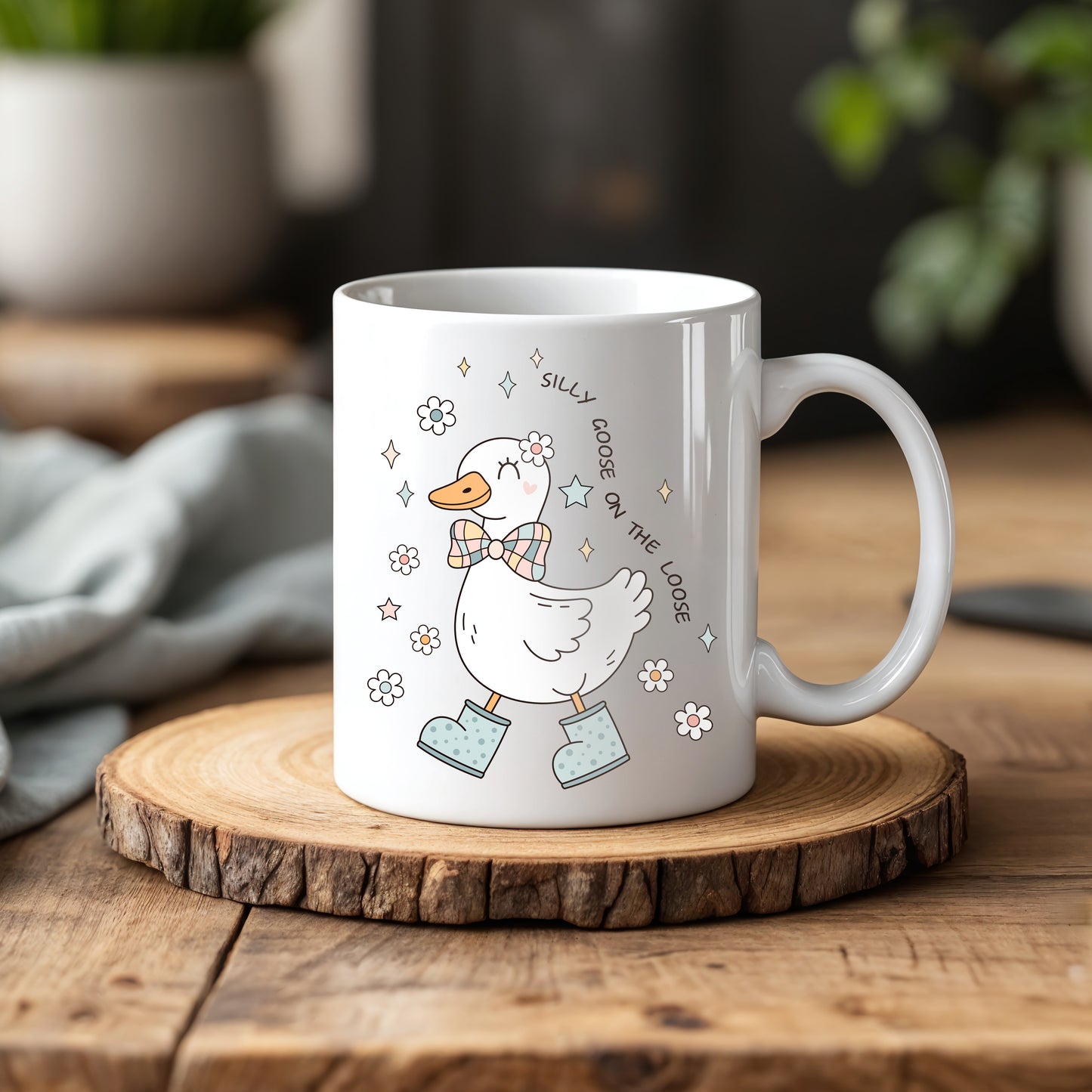 Quirky Goose Lover Mug, Funny Duck Themed Tea Cup Gift