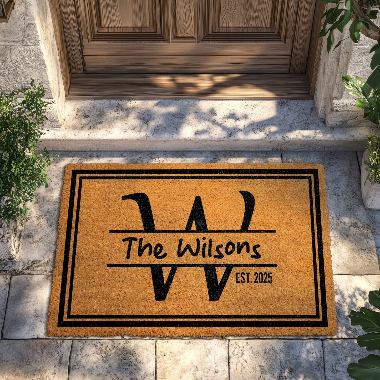 Custom Family Name Doormat, Perfect Housewarming & Wedding Gift