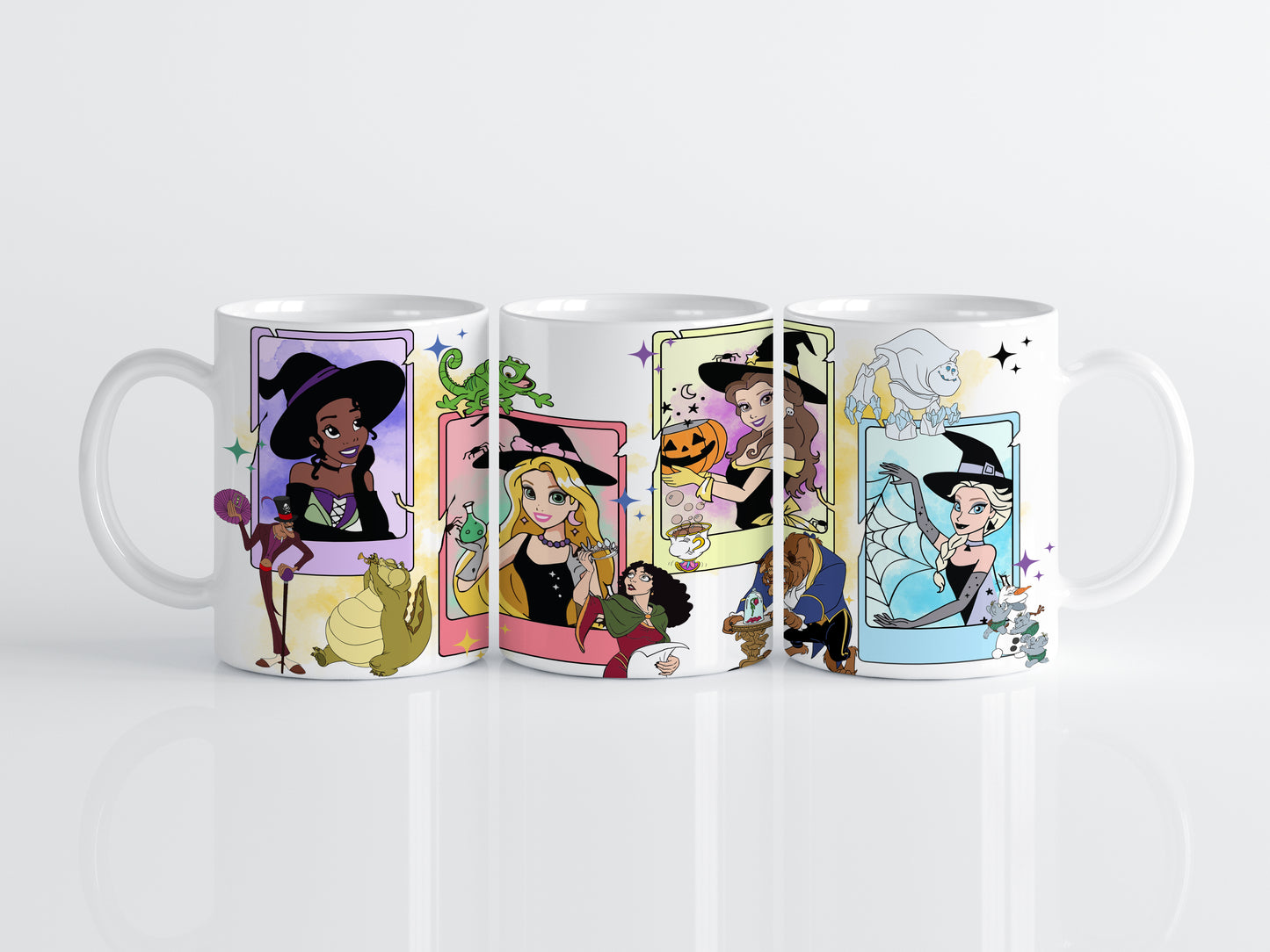 Magic Kingdom Disney Princess Ceramic Mug, Perfect Disneyland Spooky Season Gift.