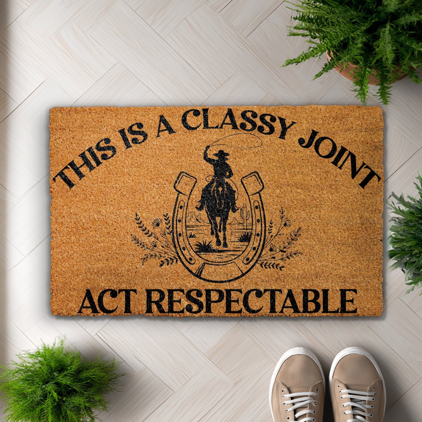 Western Doormat: Classy Cowboy Home Decor for Farmhouse Porch
