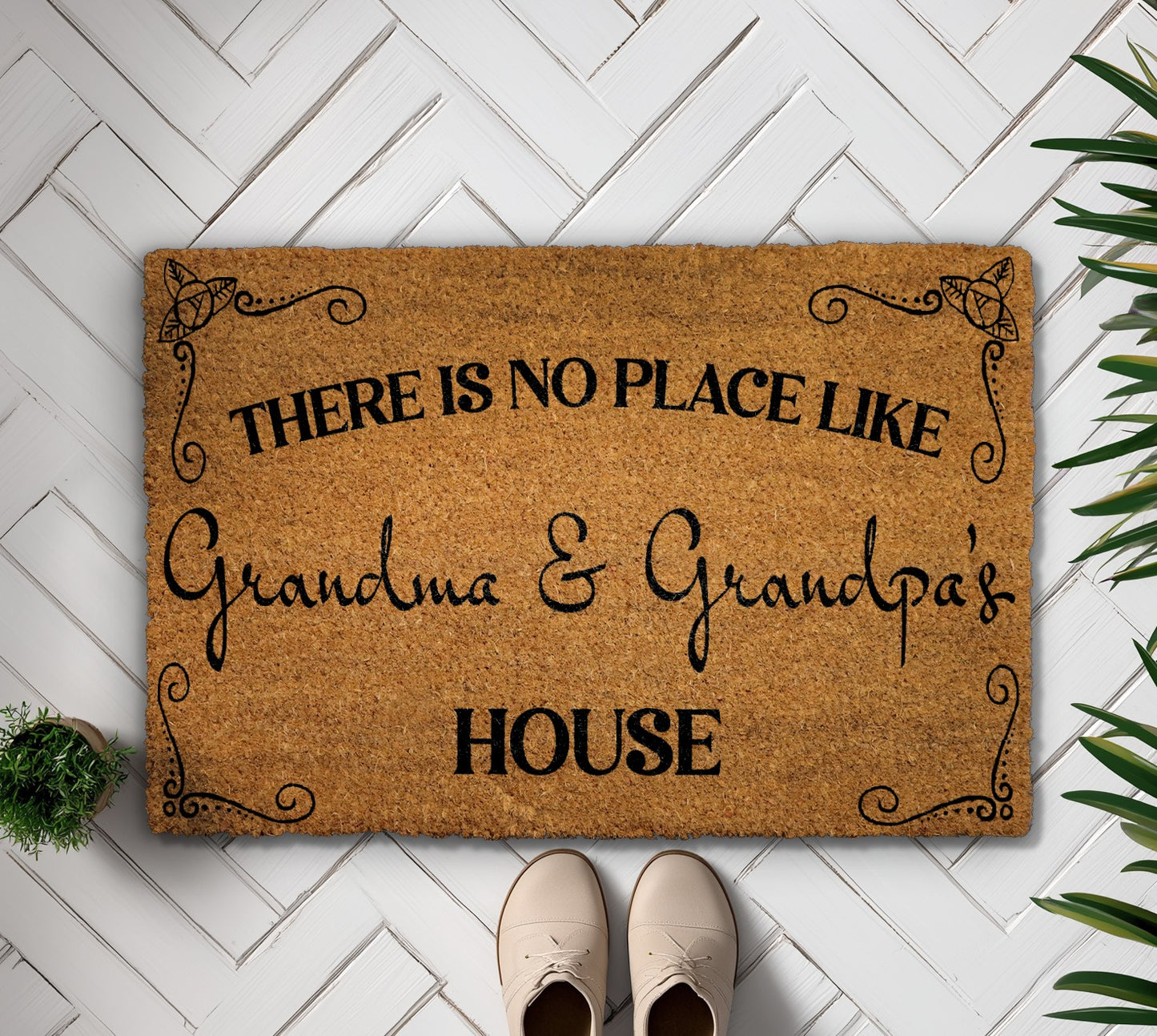 Grandparents Welcome Mat: Cozy Home Decor Gift for Nana & Papa