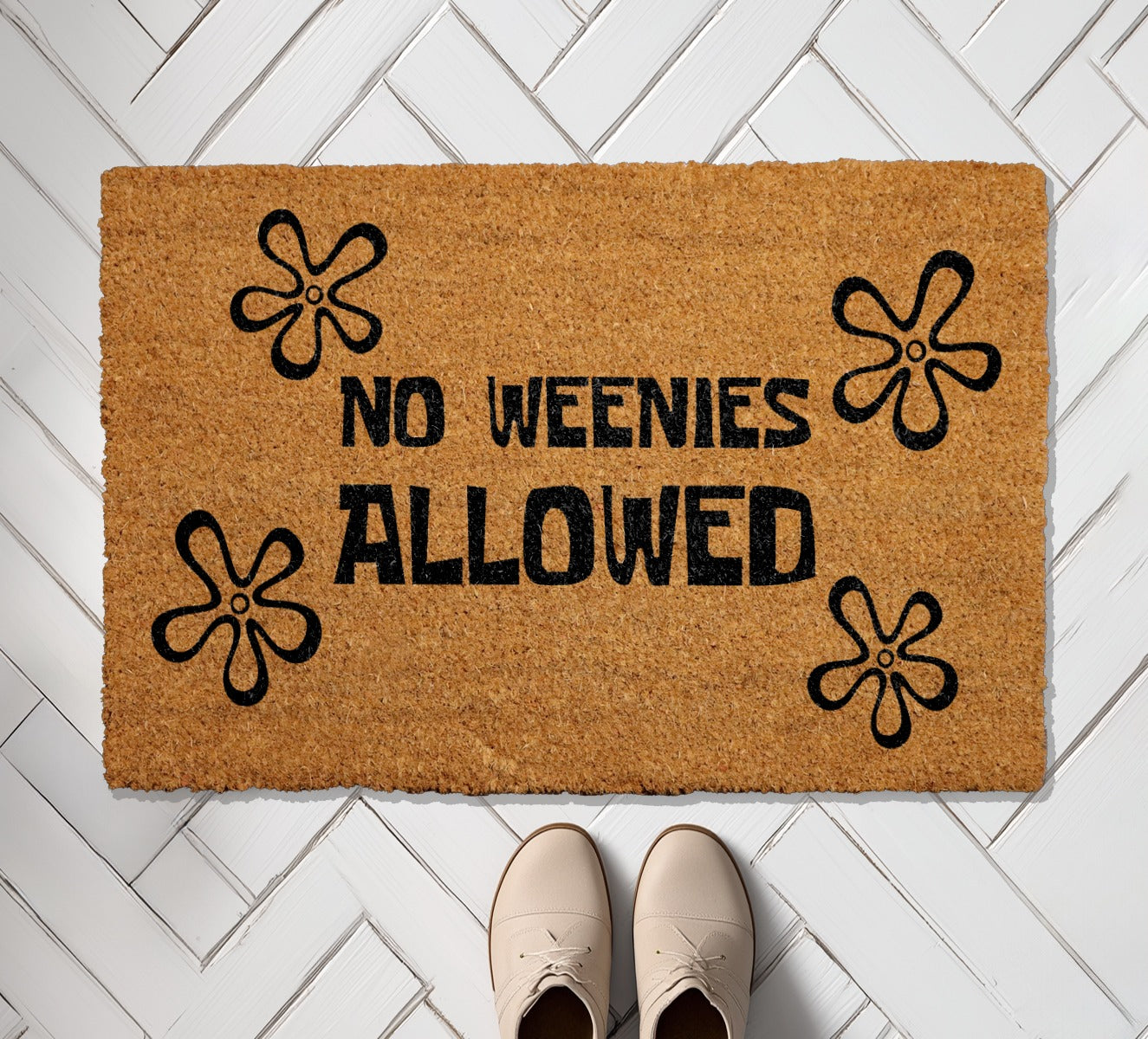 Playful, Sarcastic Welcome Mat for a Humorous Home Entrance