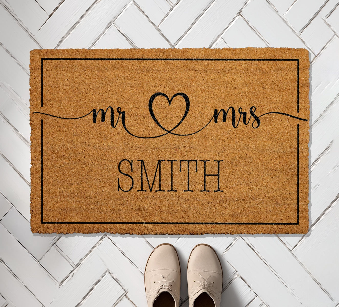 Personalized Mr And Mrs Doormat: The Perfect Newlywed Gift!