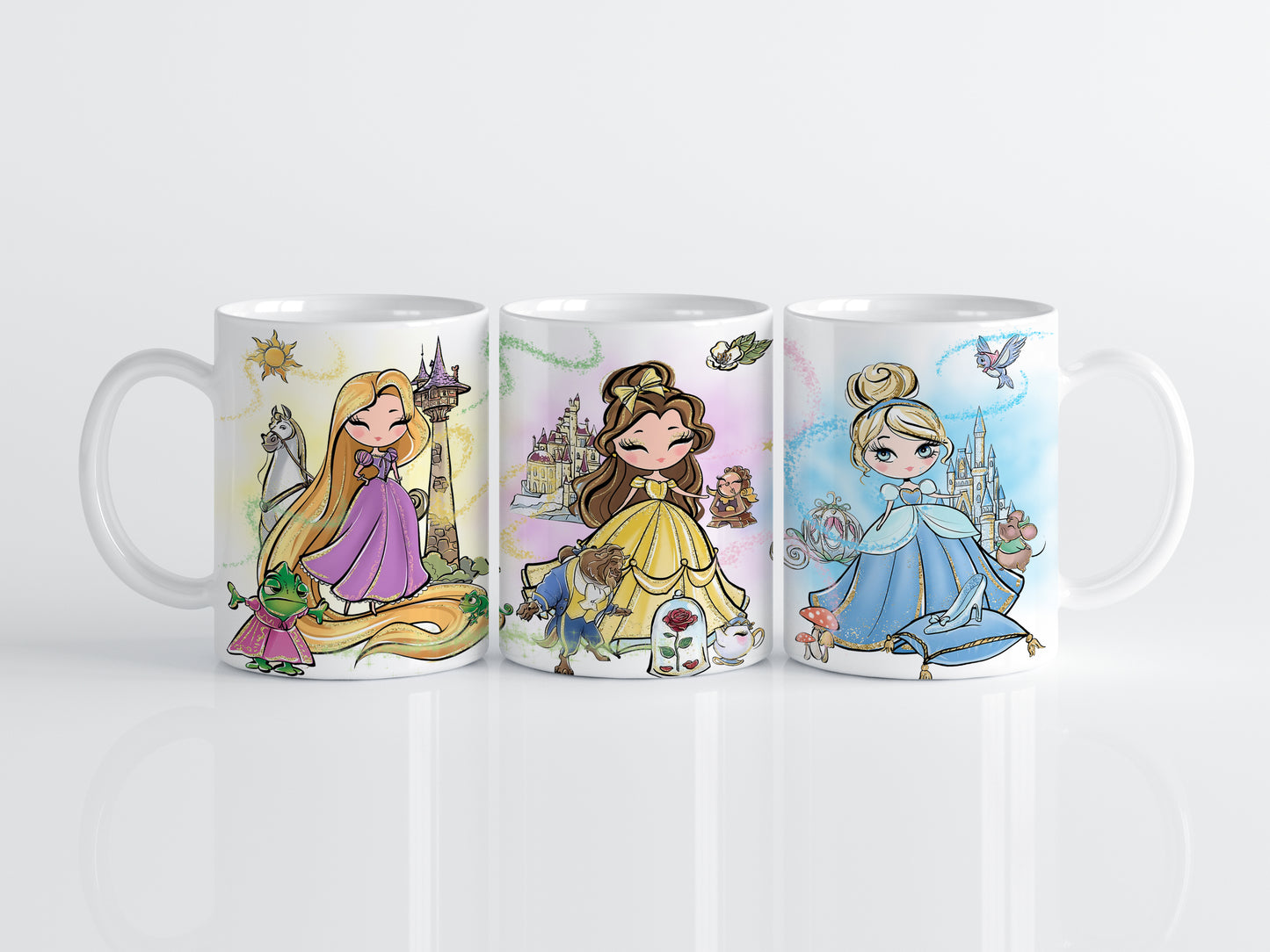 Enchanting Disney Princess Ceramic Mug, Magical Tea Party Giftware