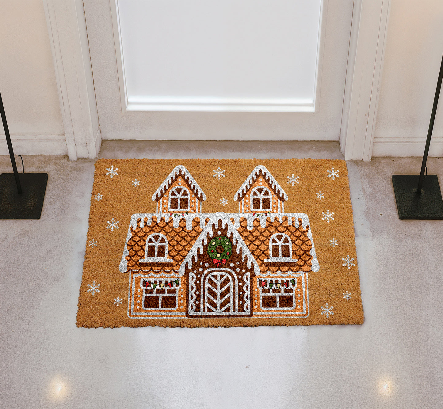 Spice up Your Entryway with Festive Winter Welcome Mat