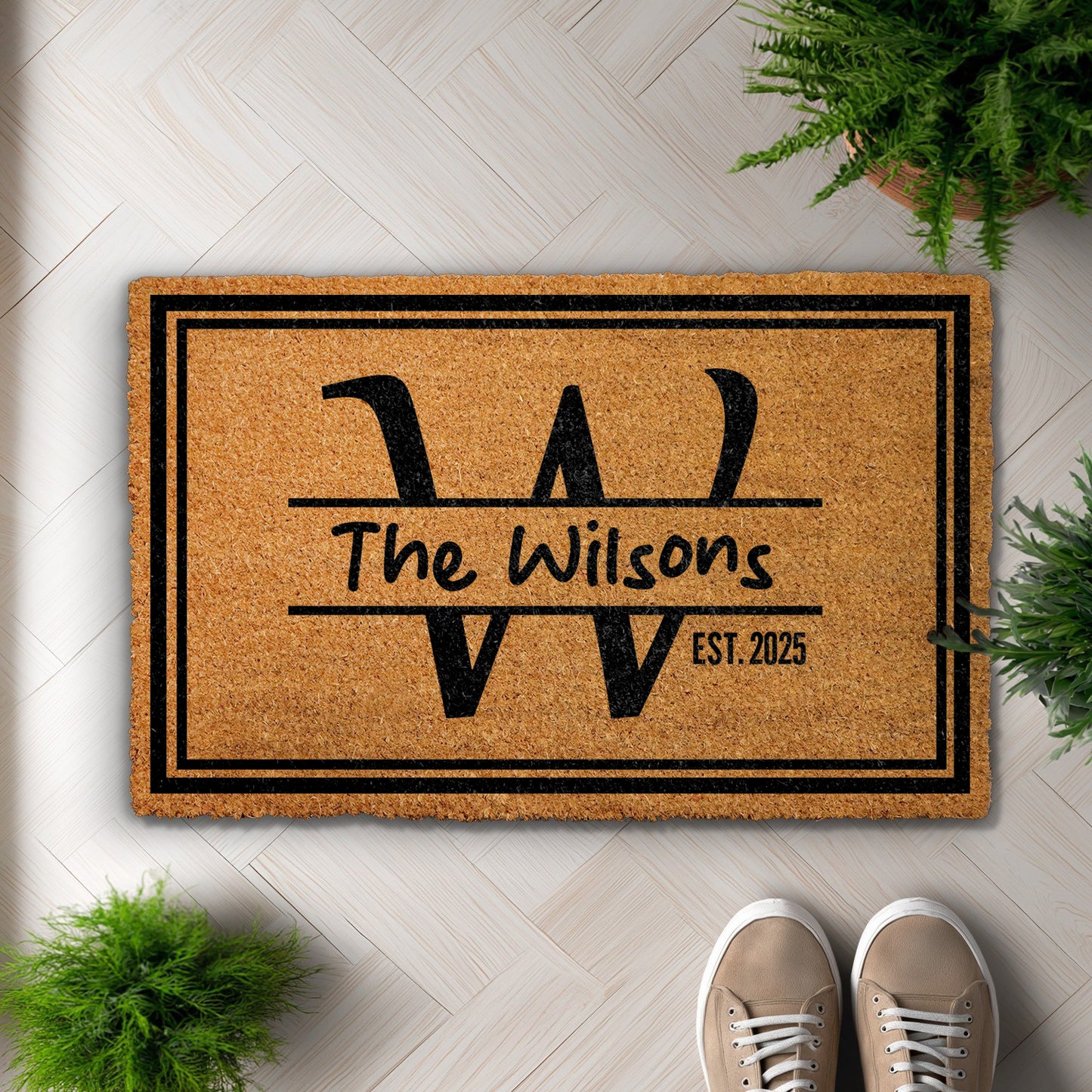 Custom Family Name Doormat, Perfect Housewarming & Wedding Gift