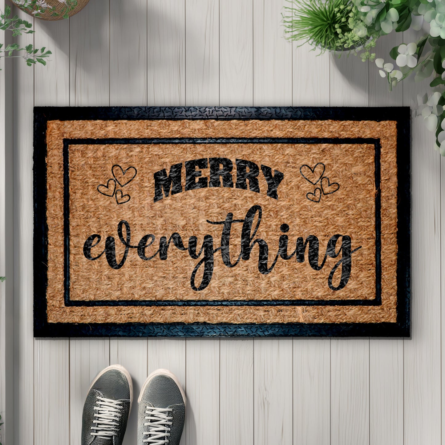 Merry Everything Doormat: Holiday Cheer for Your Home Entrance!