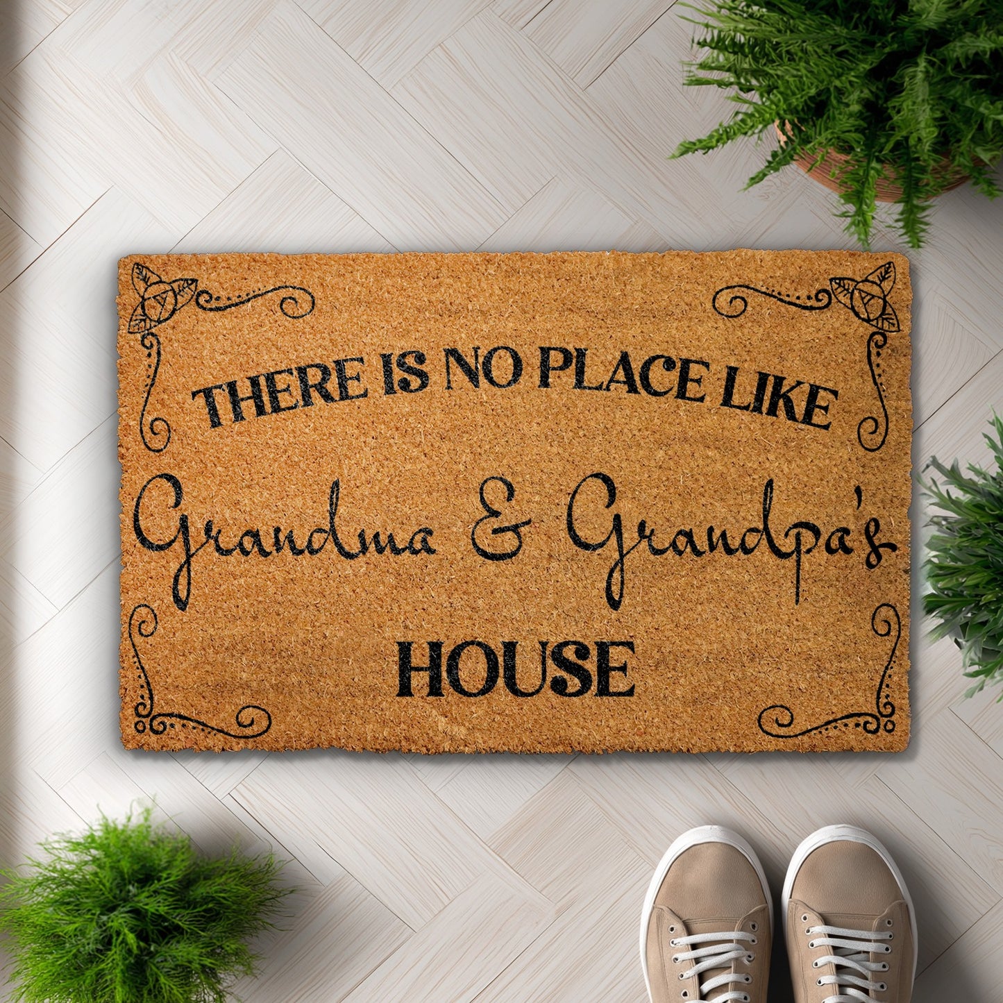 Grandparents Welcome Mat: Cozy Home Decor Gift for Nana & Papa