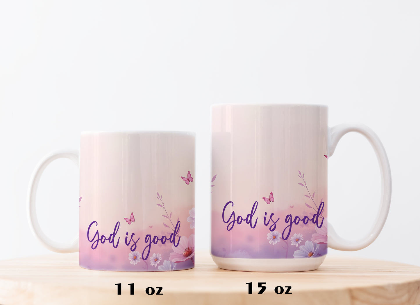 Faithful Daily Scripture Mug, 11oz & 15oz Inspirational Christian Cup