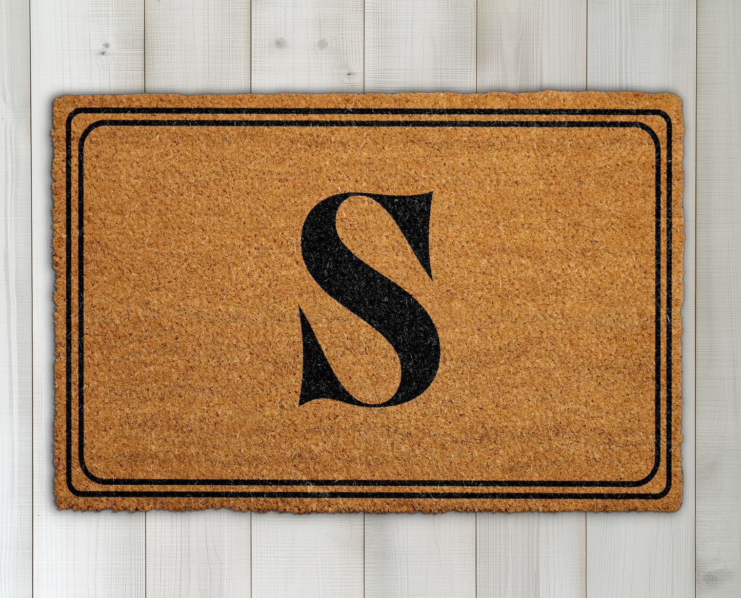 Custom Monogram Doormat, Personalized Home Decor, Family Front Porch Rug