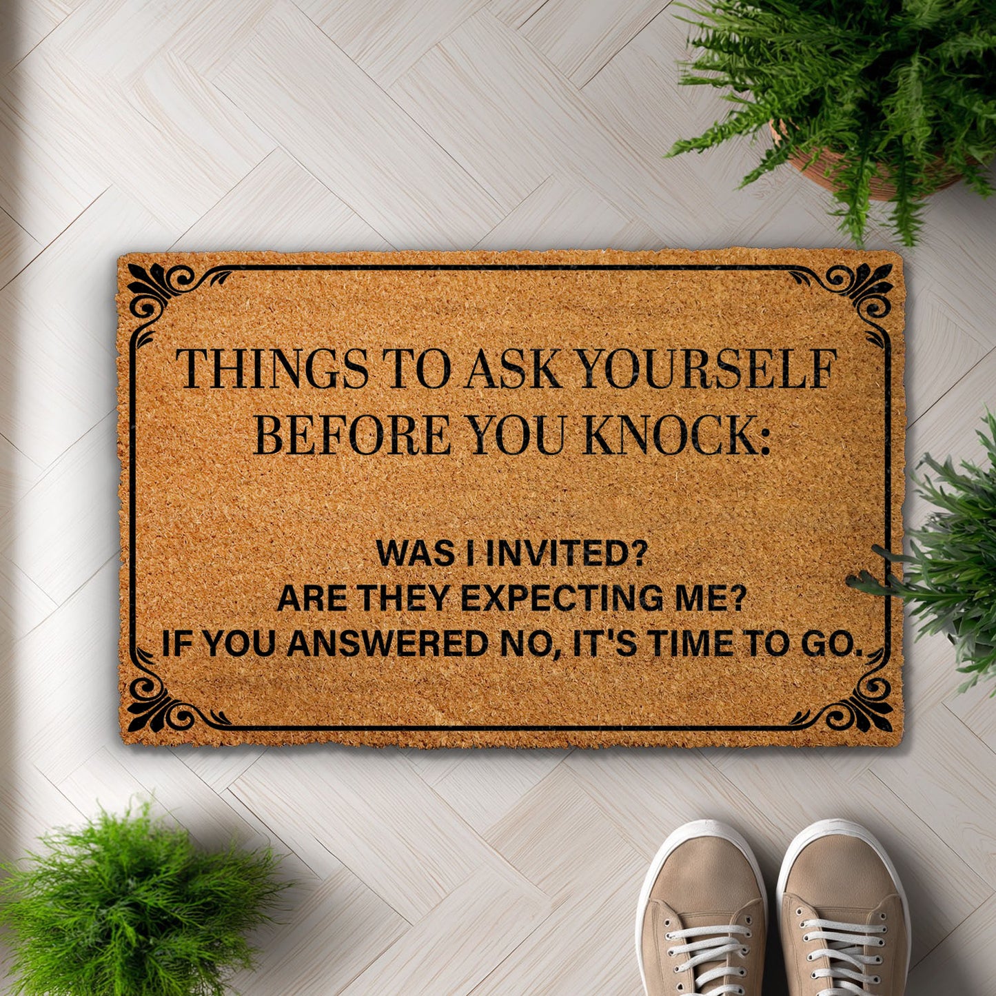 Quirky Housewarming Mat: For the Sarcastic, Anti-Social Homeowner