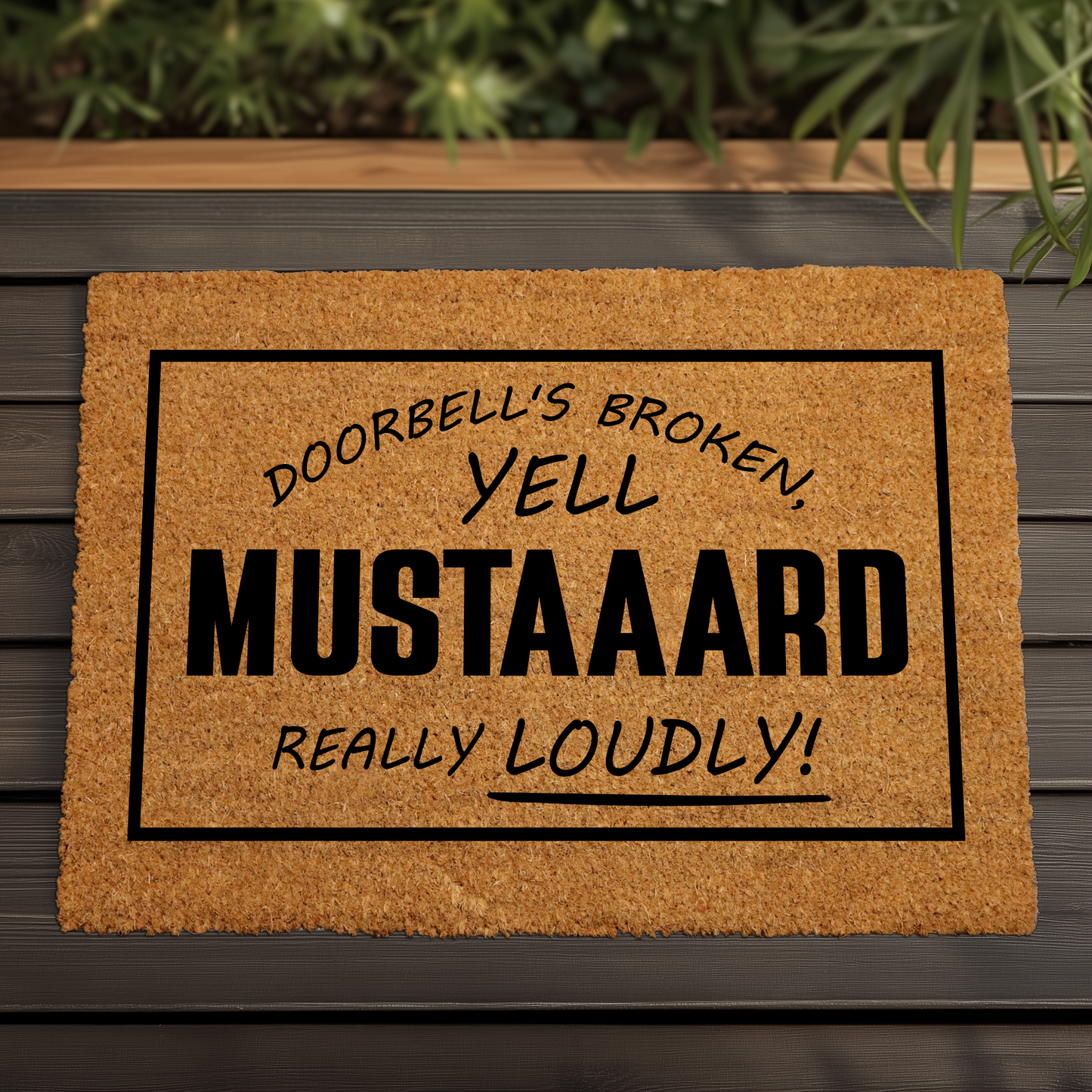 Quirky Coir Doormat, Funny Welcome Mat, Unique Home Decor Gift
