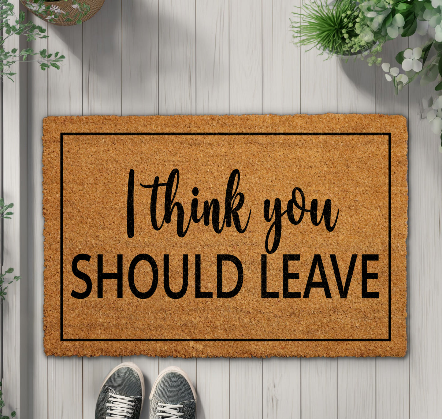 Sarcastic Front Porch Rug, Humorous Housewarming Gift - Shop Now!