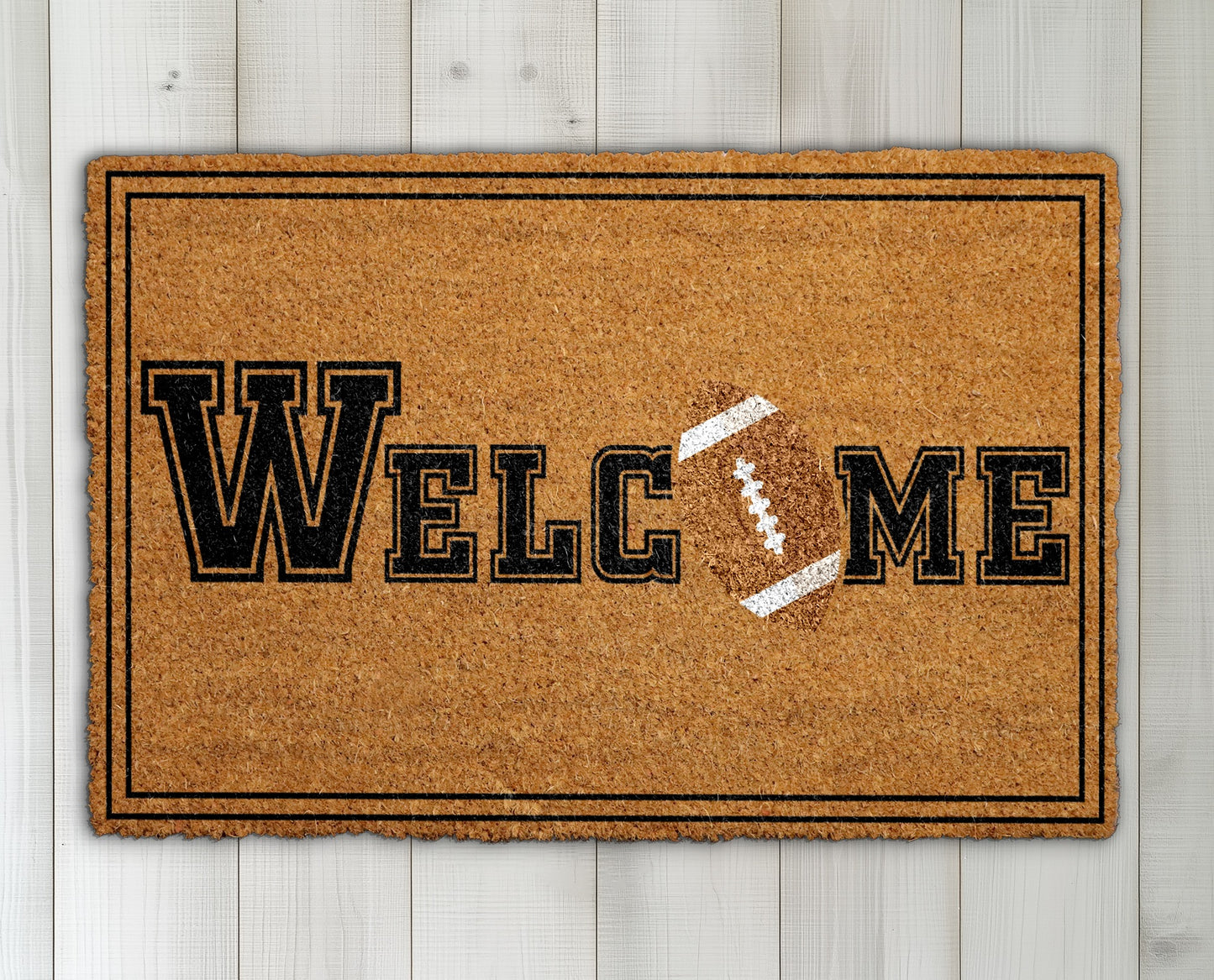 Football Lover's Welcome: Touchdown Outdoor Doormat, Perfect Sports Fan Gift