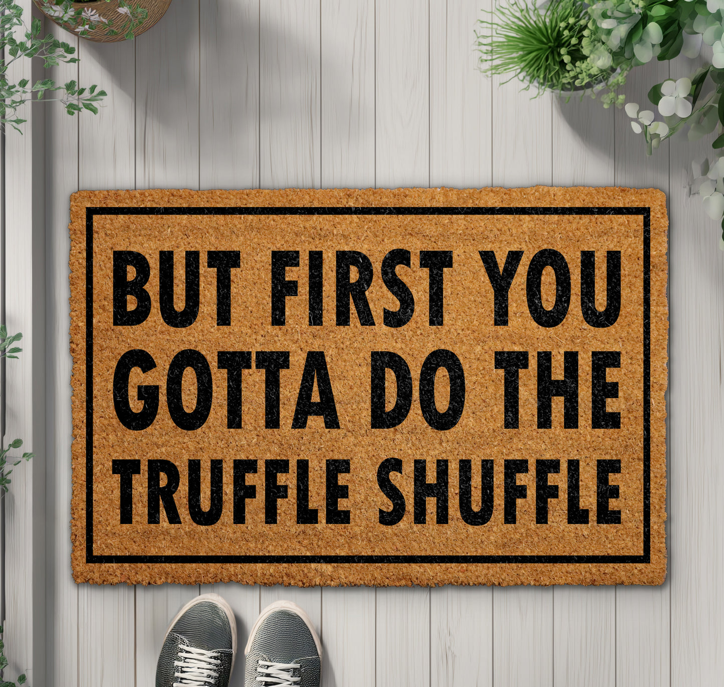 Quirky Coco Doormat: Retro Movie Quotes Rug for Housewarming Fun