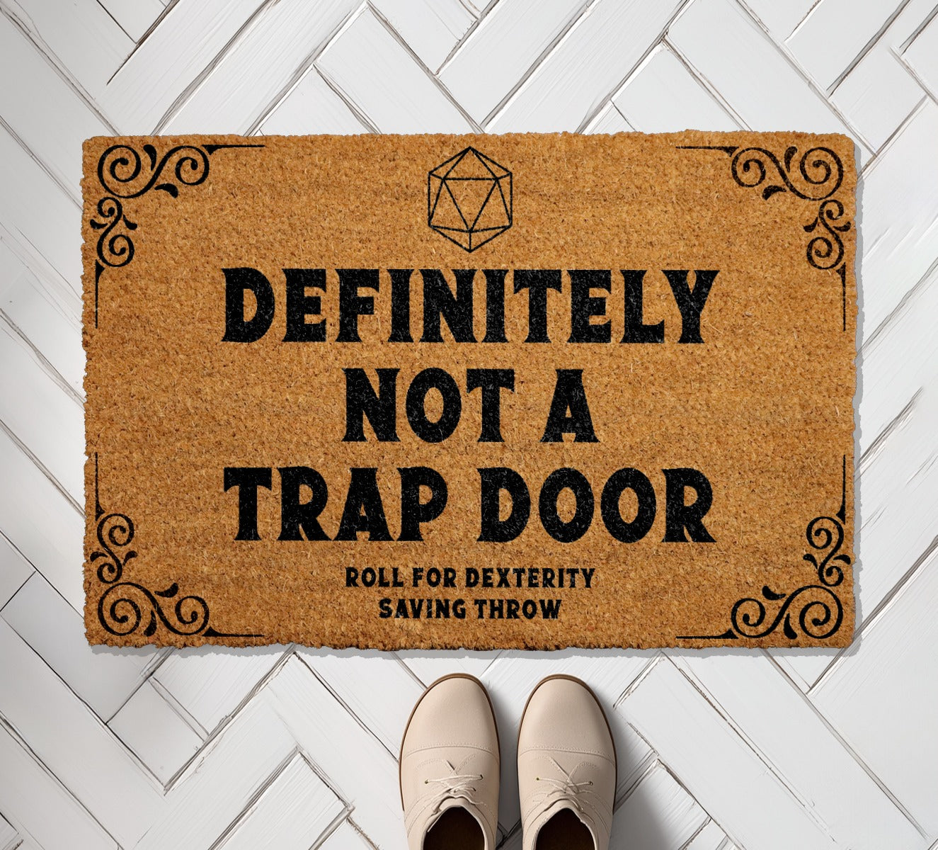 Level Up Your Entryway with a Funny D&D Welcome Mat