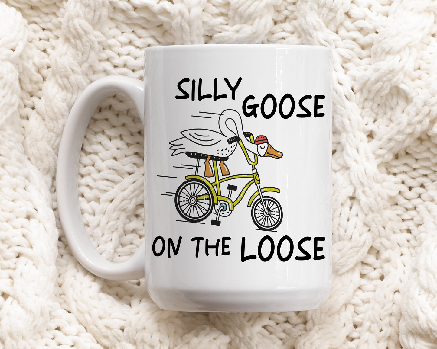 Whimsical Goose Coffee Mug for Animal Lovers, Cute & Quirky