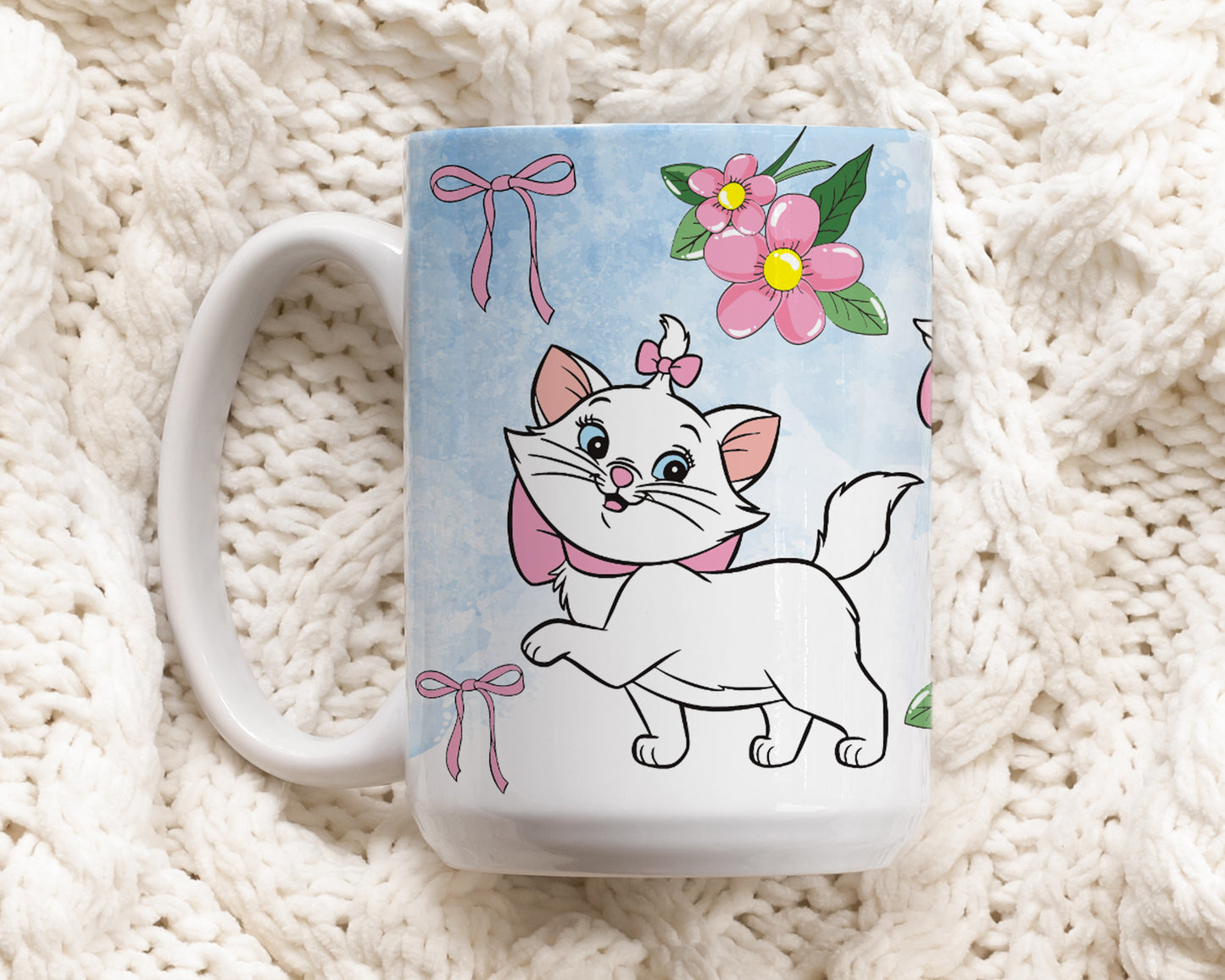 Elegant Cat Lady Mug, Aristocats Inspired Tea Cup - Cute Gift