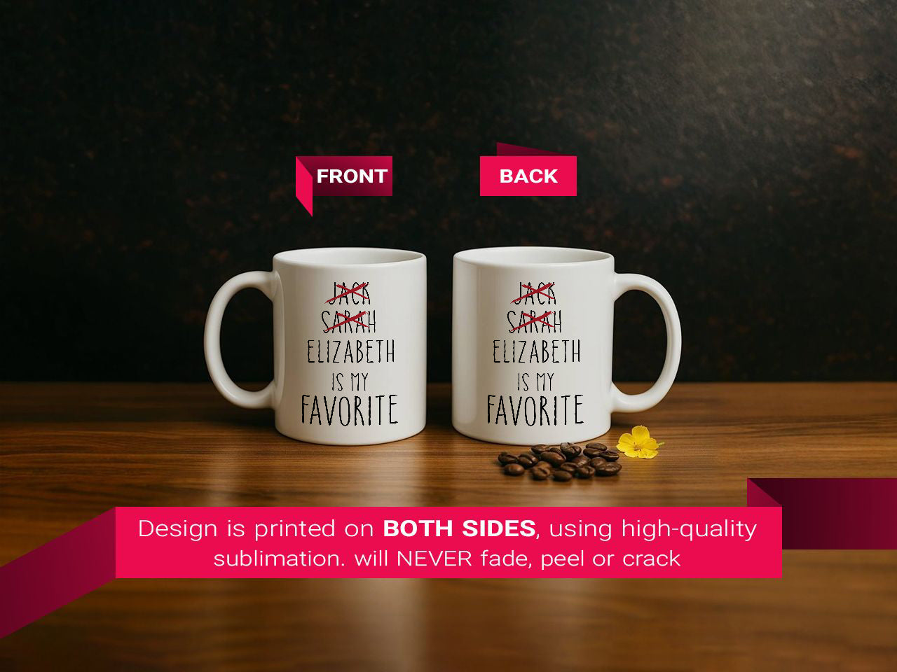 Engraved "Favorite Child" Ceramic Mug, Perfect Mother's Day Gift!