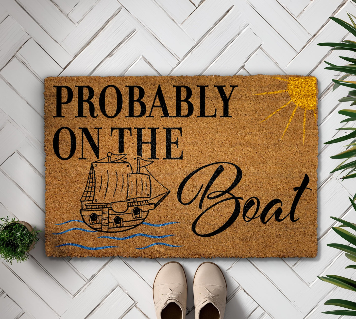 Nautical Welcome Mat: Sailor's Home Decor, Perfect Housewarming Gift!