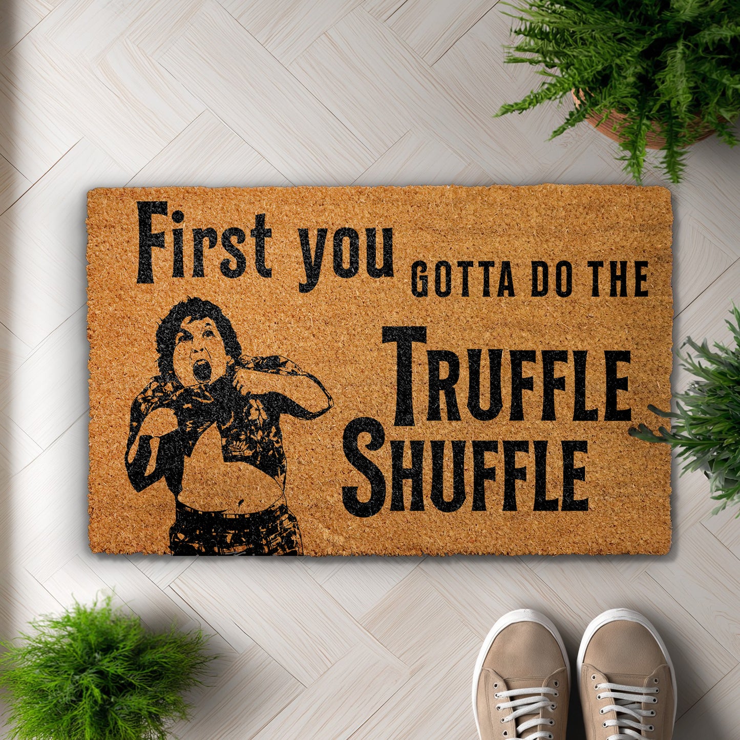 Geeky 80s Movie Quote Doormat, Fun Housewarming Gift for Movie Lovers