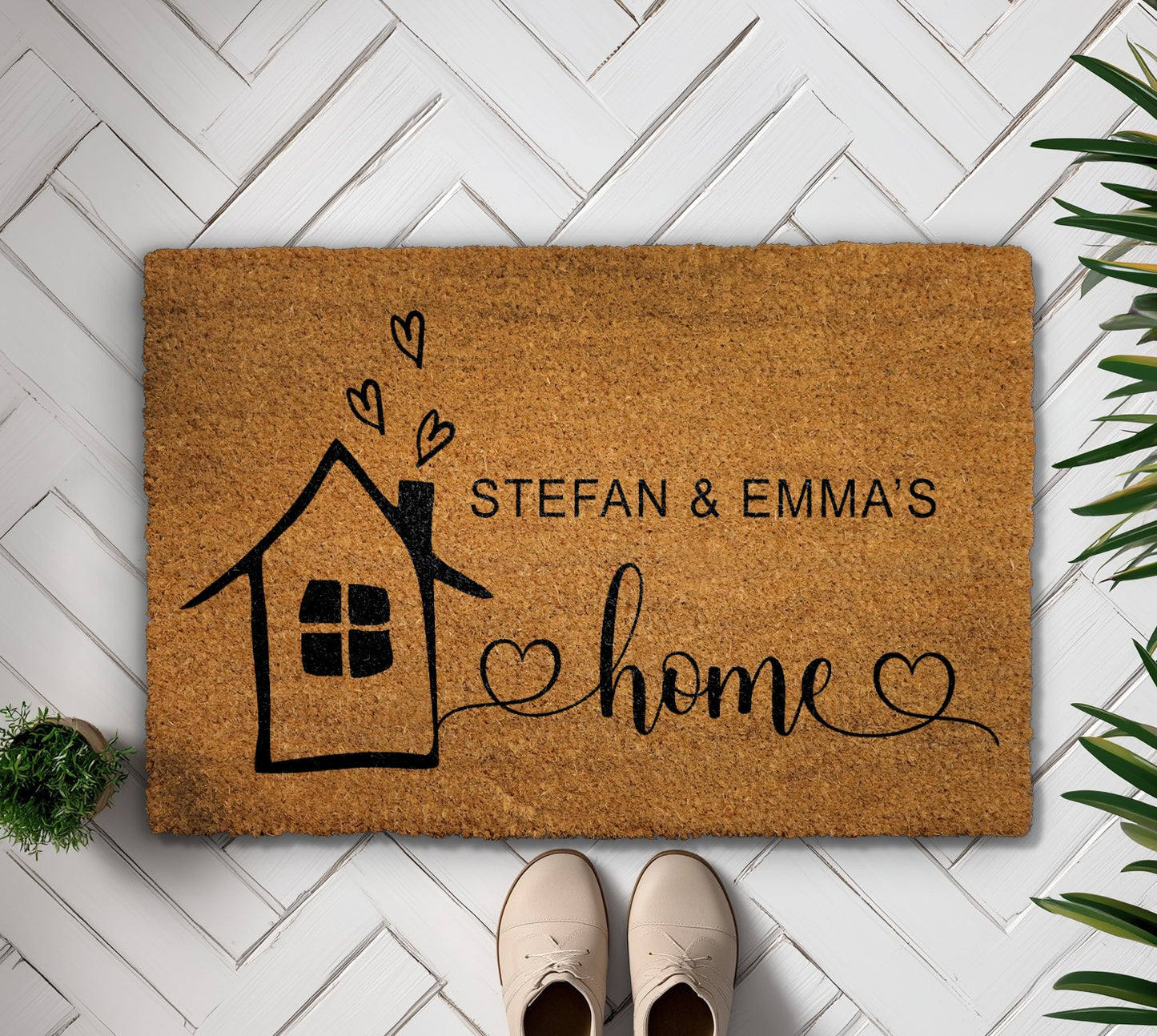 Create a Unique Welcome with Personalized Family Name Doormat