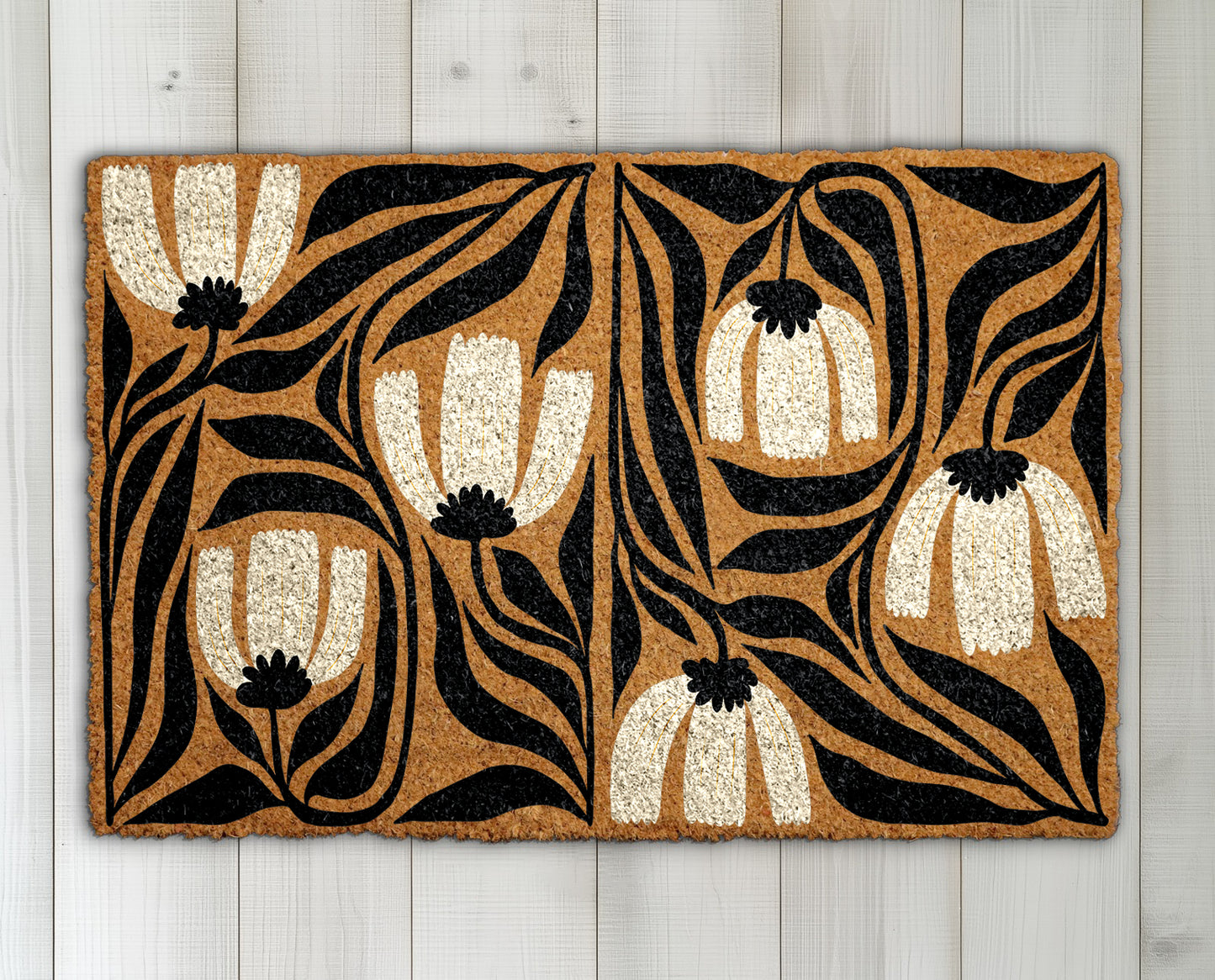 Elevate Your Entryway with Stylish Floral Doormat for Home