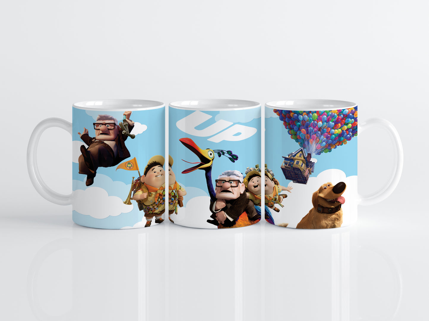 Disney Pixar Fan Gift: Up Movie Mug, Carl And Russell.