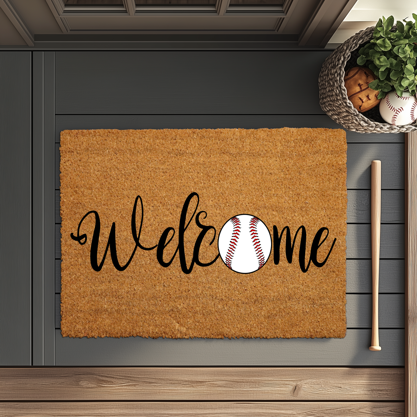 Home Plate Doormat, Your Base for Baseball Fun Gifts