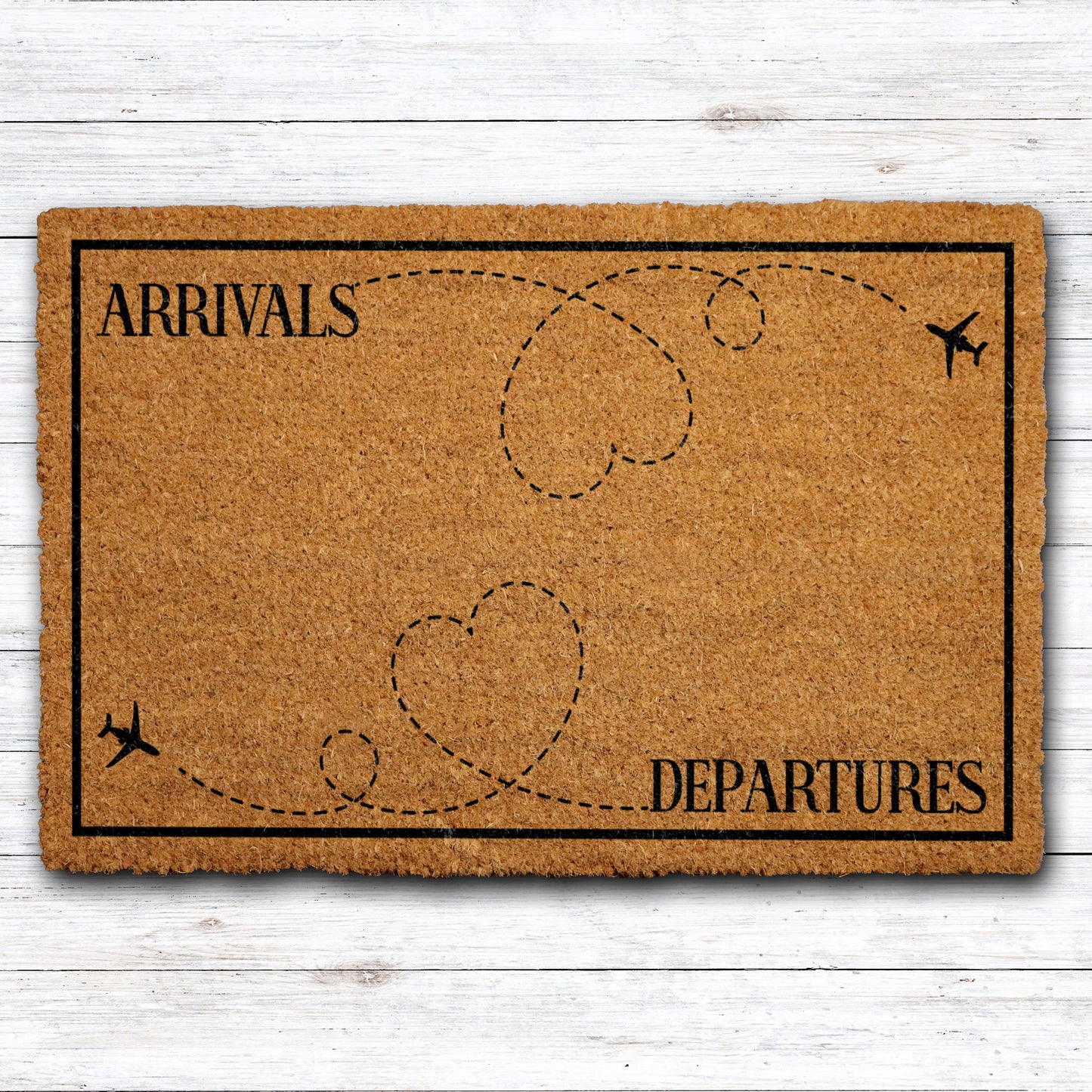 Flight Attendant Welcome Mat, Funny Airplane Home Decor, Travel Lover Housewarming Gift.