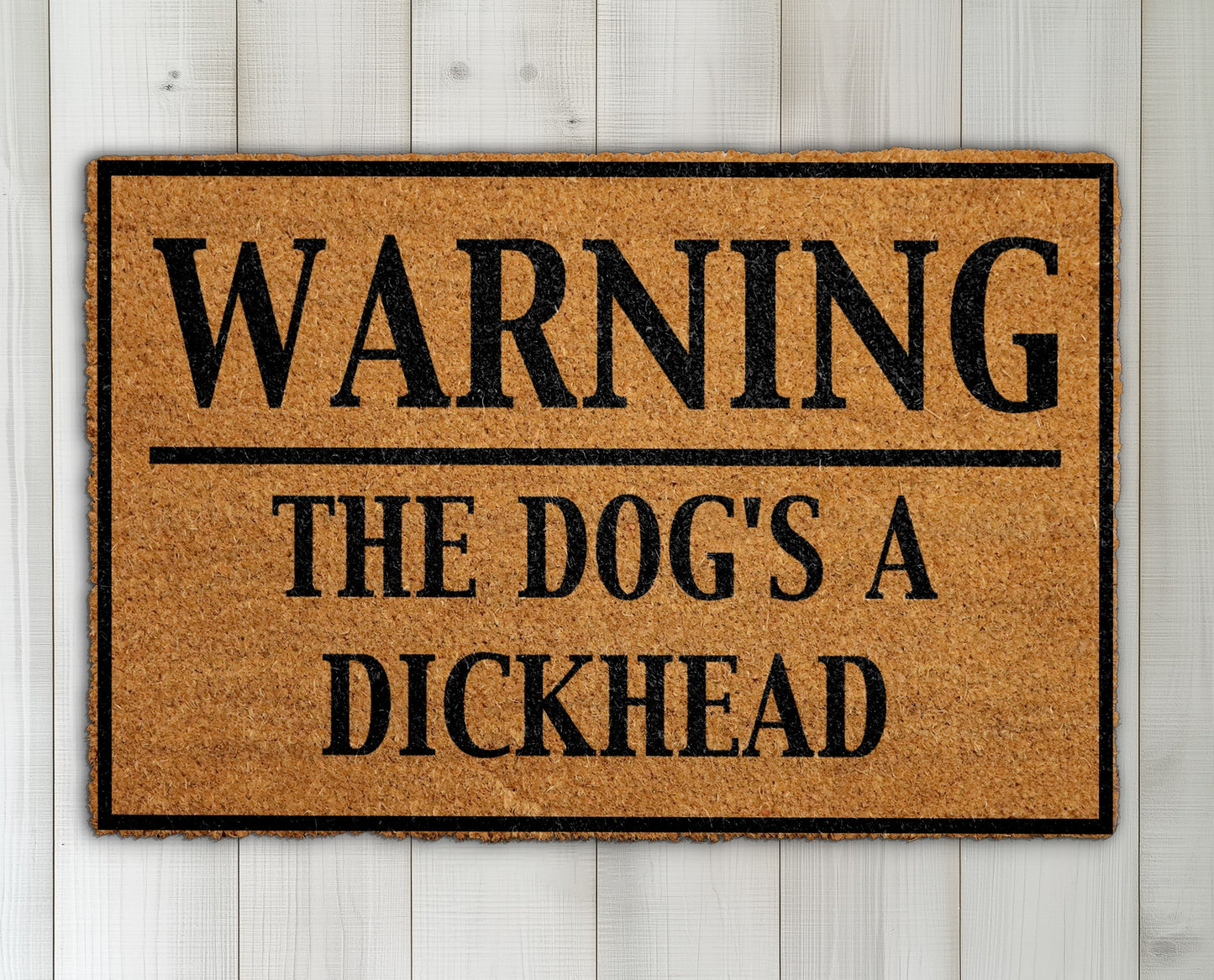 Naughty Dog Lover, Welcome Home with Humorous Doormat