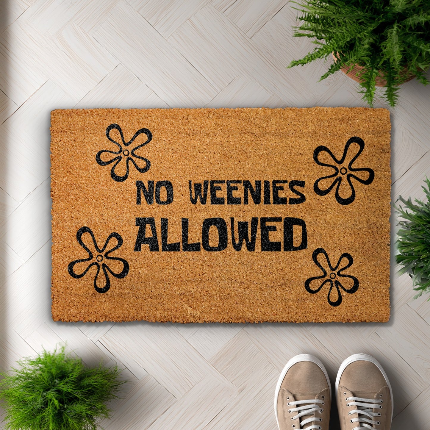 Playful, Sarcastic Welcome Mat for a Humorous Home Entrance