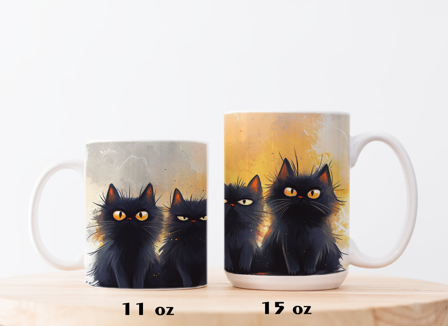 Spooky Black Cats Mug, Witchy Vibes, Cat Lover Gift Aesthetic