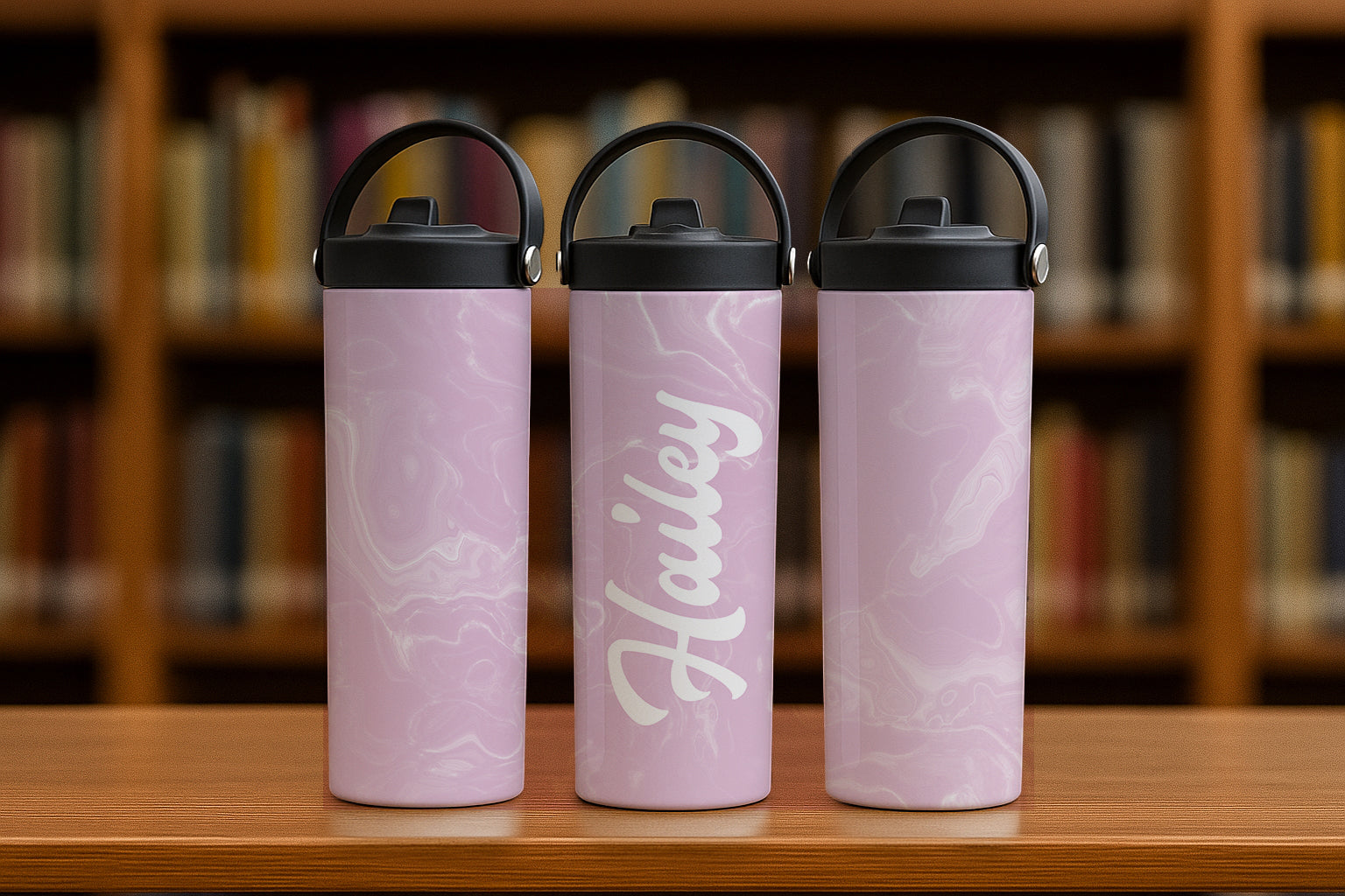 Abstract Marble Steel Bottle, Aesthetic Tumbler, BFF Gift, Cute Cup