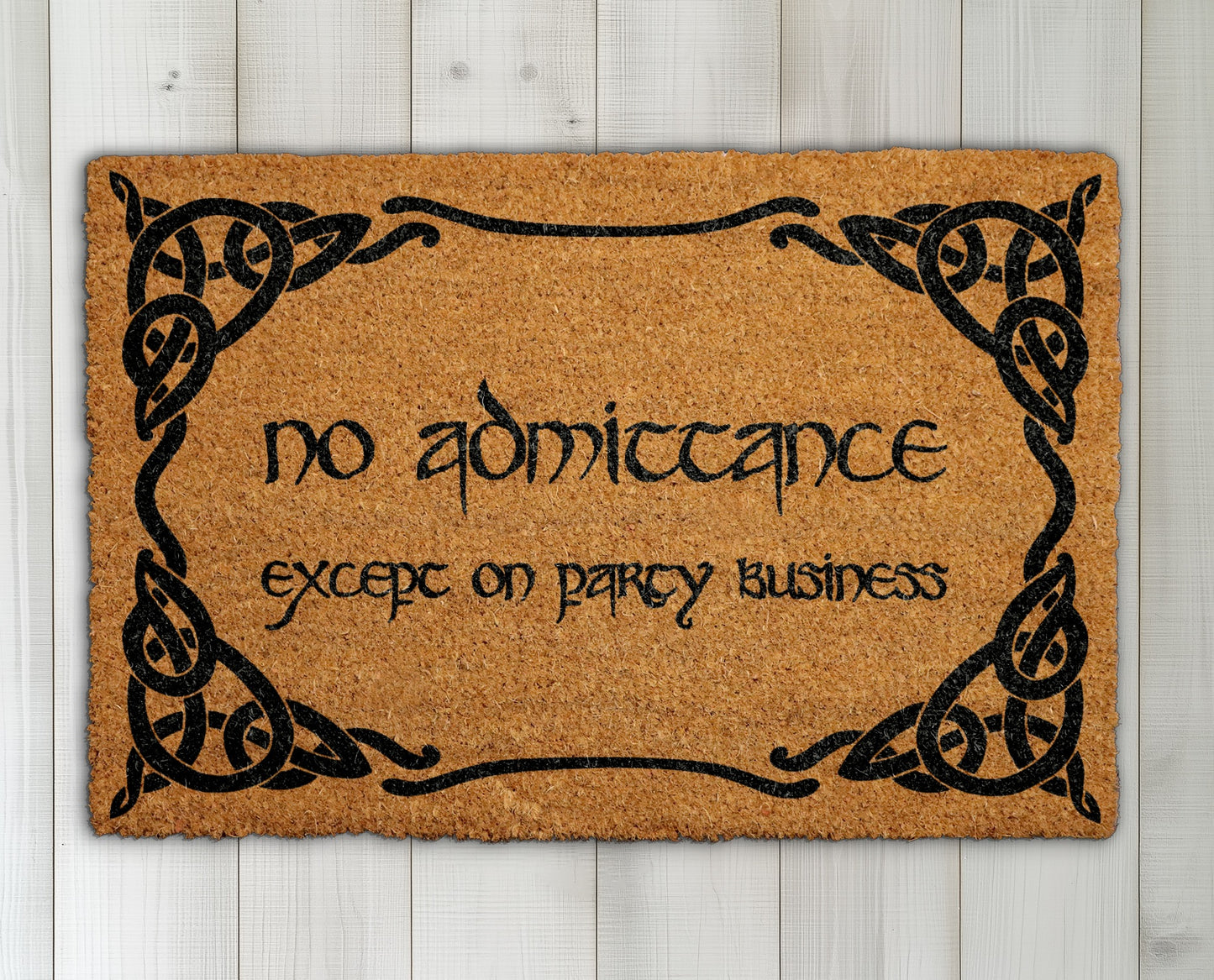 Party Business Doormat, Funny Entryway Rug - Nerdy Home Decor