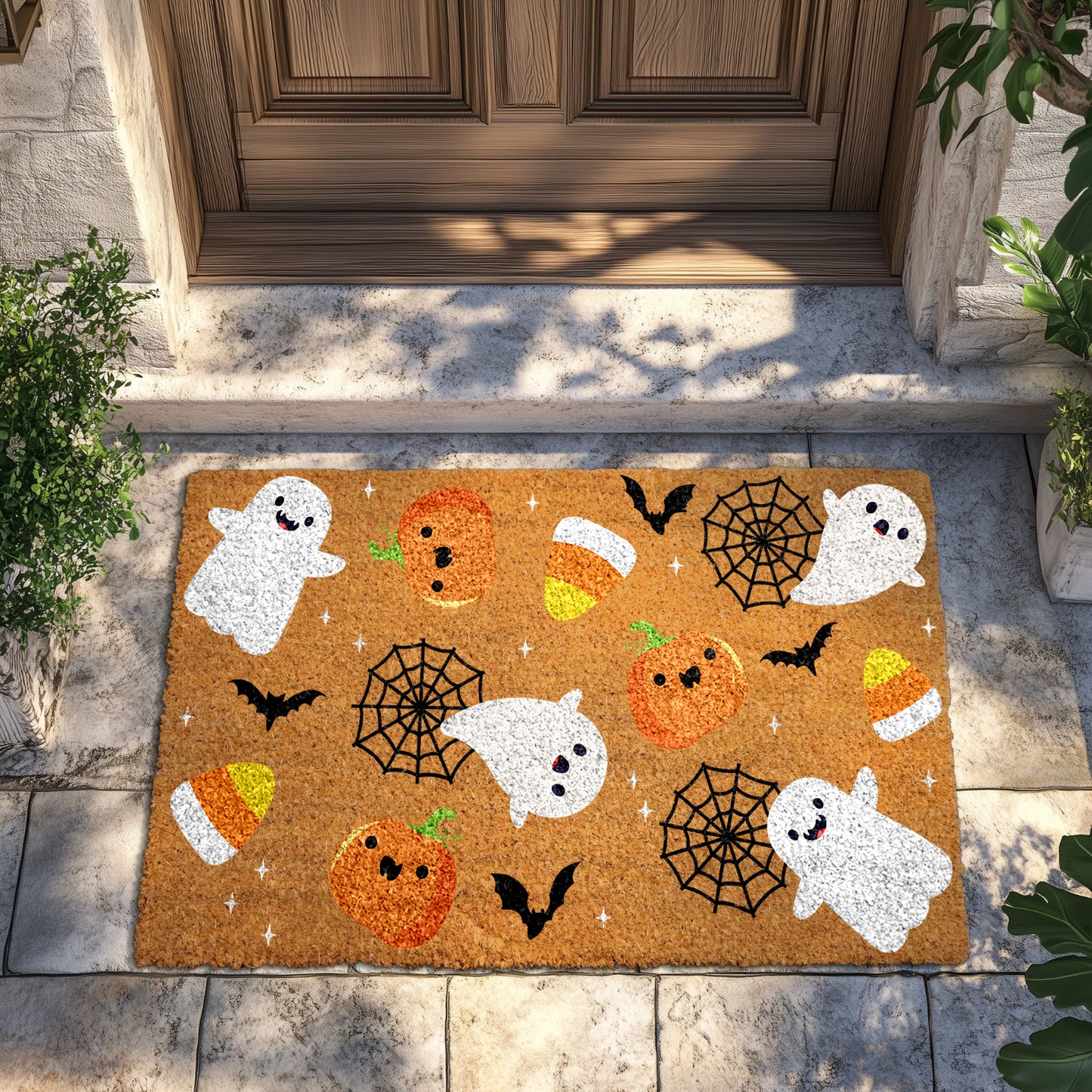Fun Halloween Doormat, Spooky Fall Rug for Fall Decor