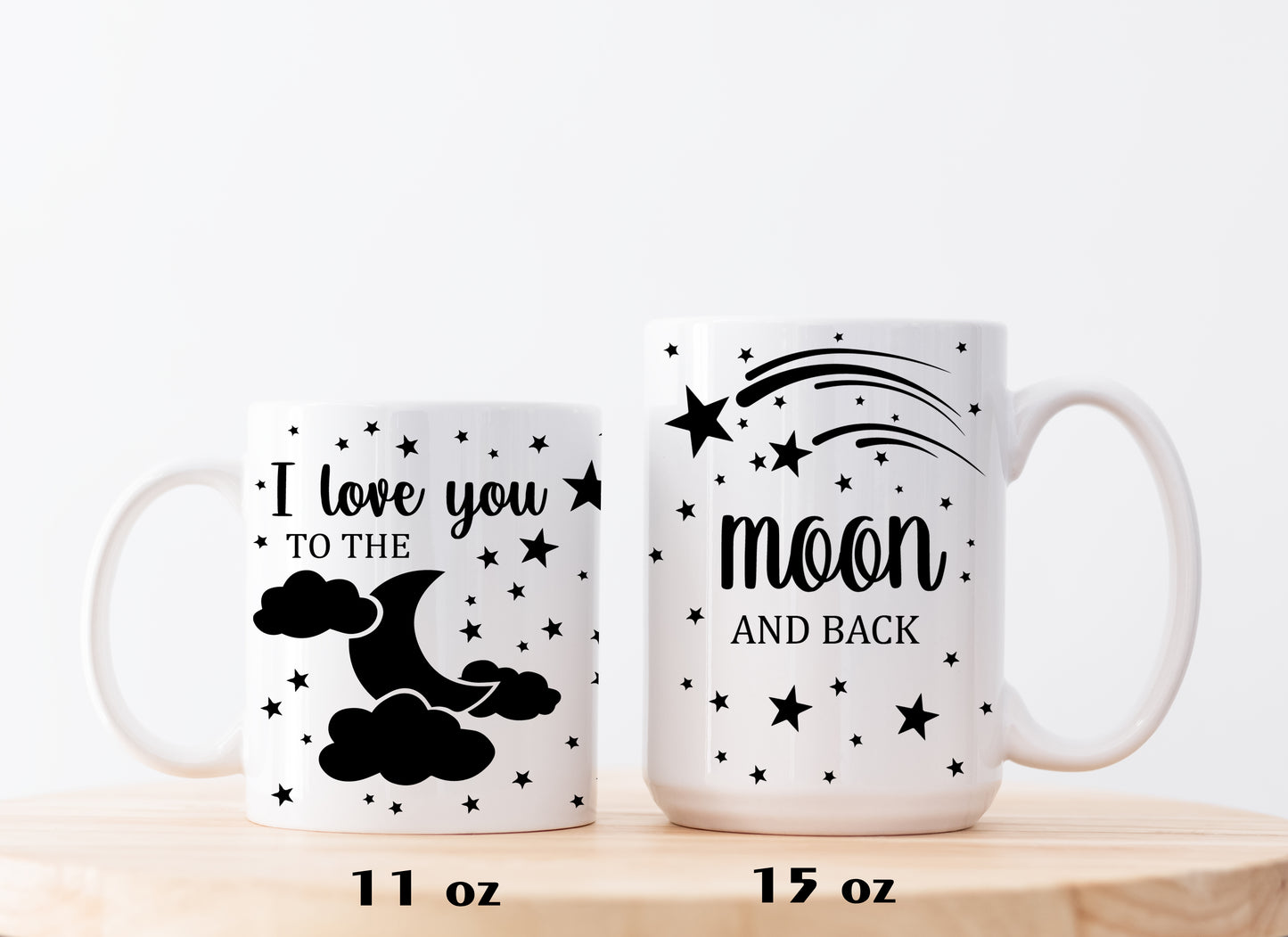 Celestial Lovers Ceramic Mug, Valentine's Day Gift for Husband and Wife