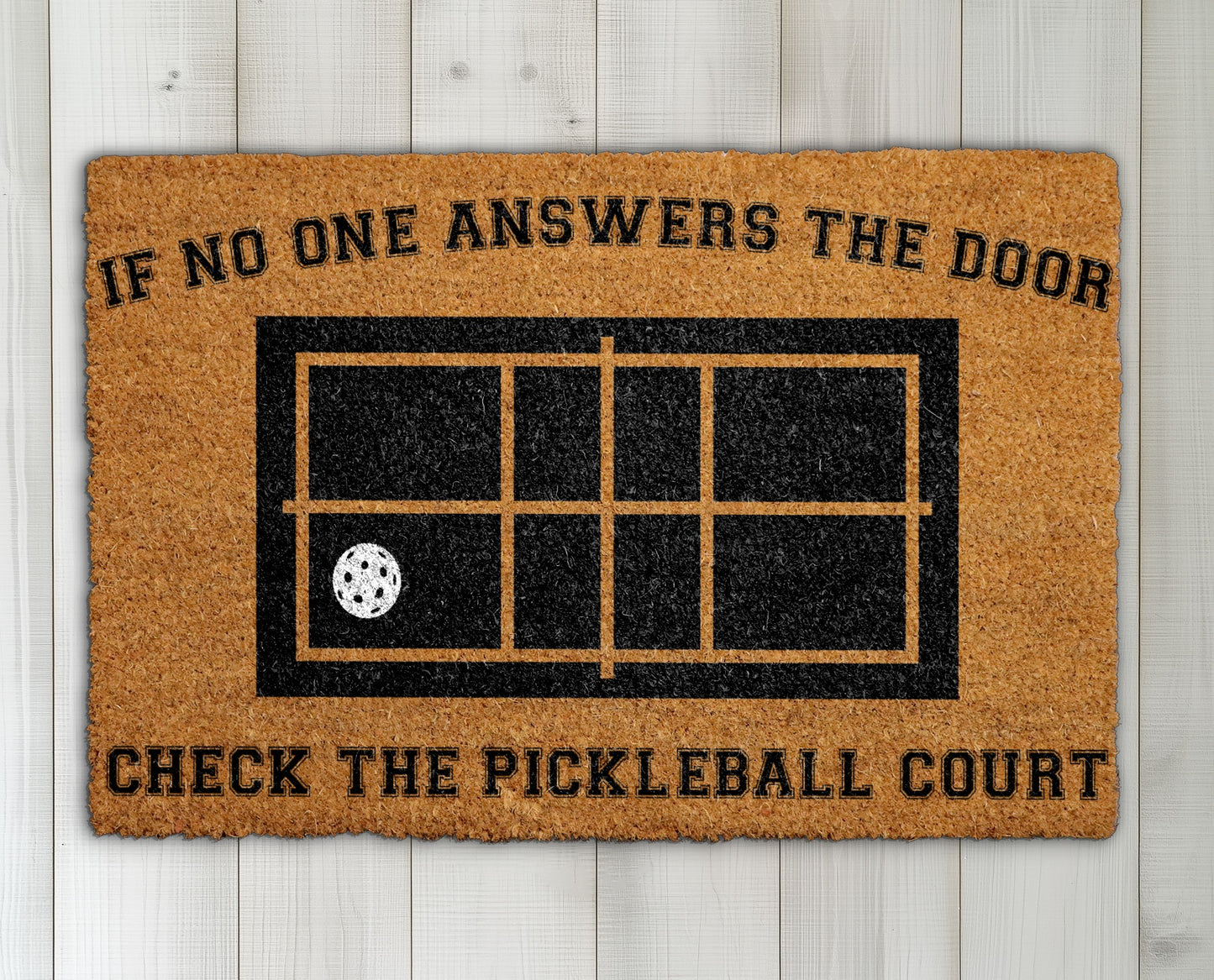 Welcome Pickleball Players! Check Out Our Court Doormat Today.