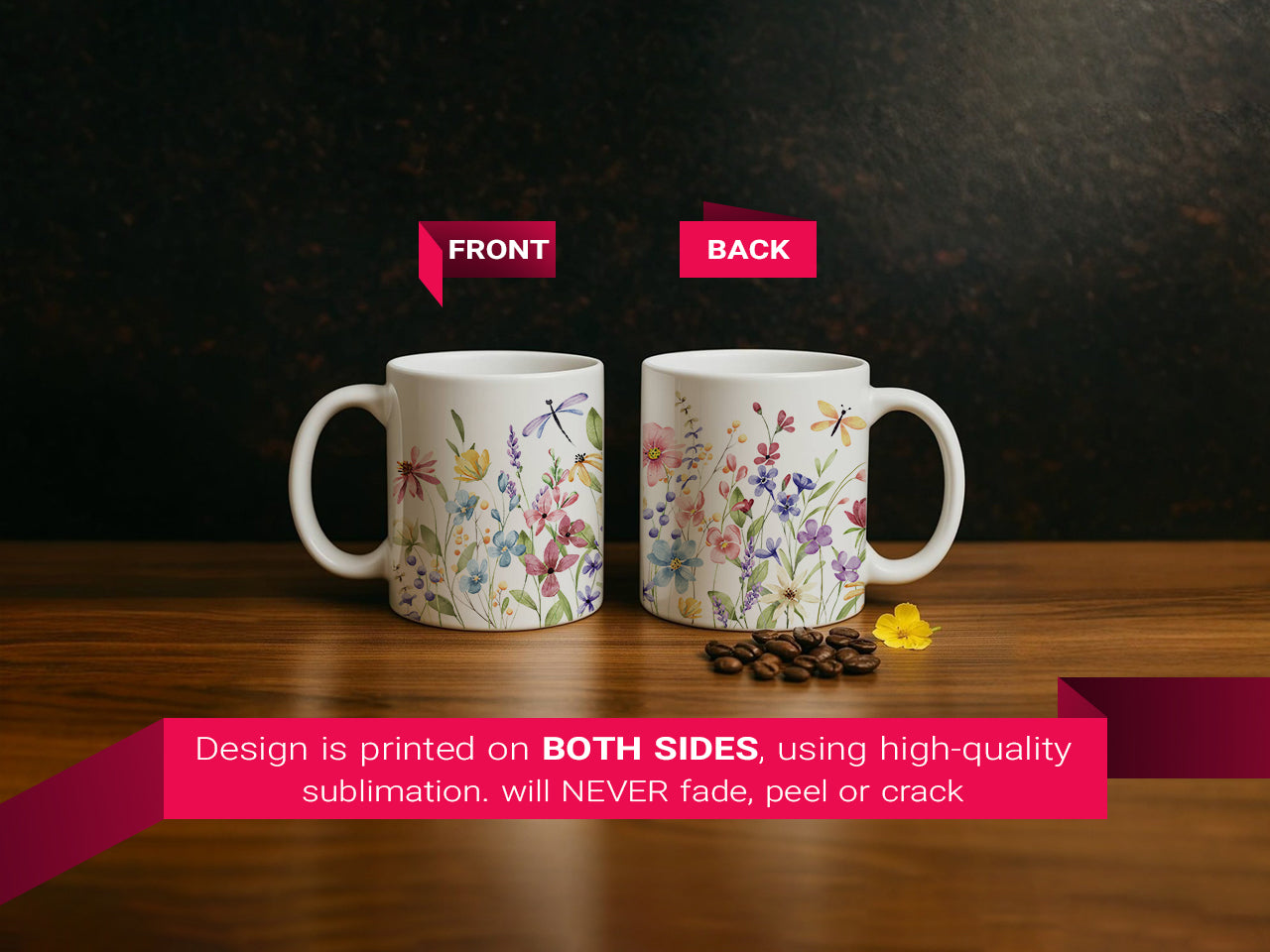 Infinity Heart Couple Mug, Personalized Anniversary Gift, Wedding Date Cup