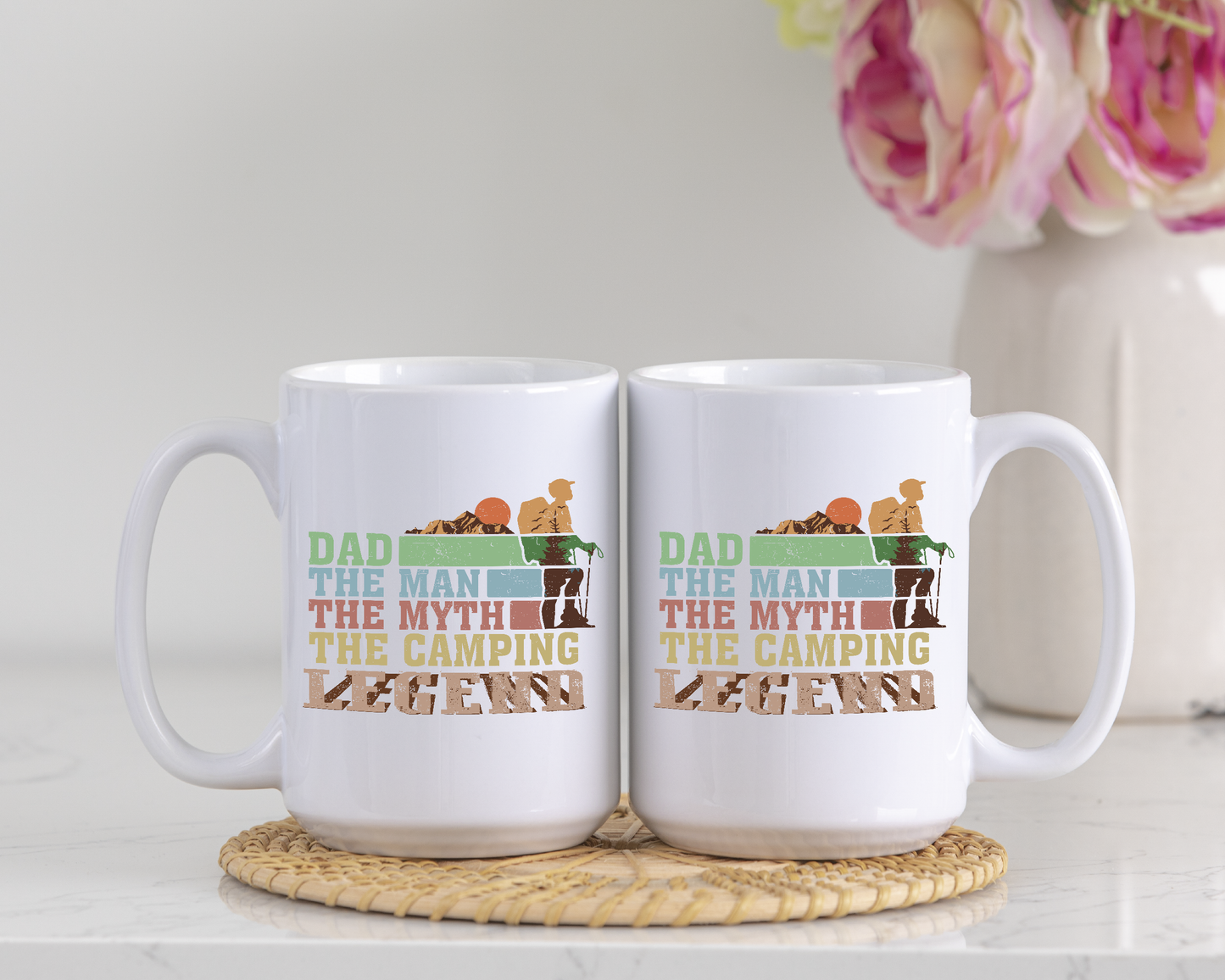 The Camping Legend Dad, Adventure Father's Day Ceramic Mug Cup