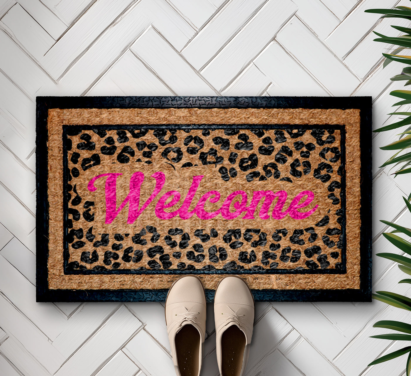 Wild Leopard Print Doormat, Stylish Home Decor Gift