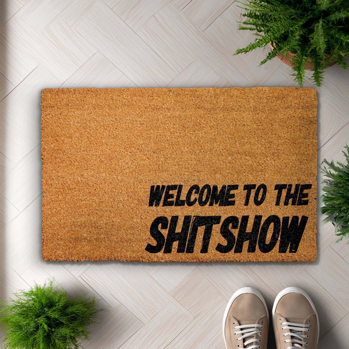 Add Humor to Your Entryway with This Sarcastic Doormat