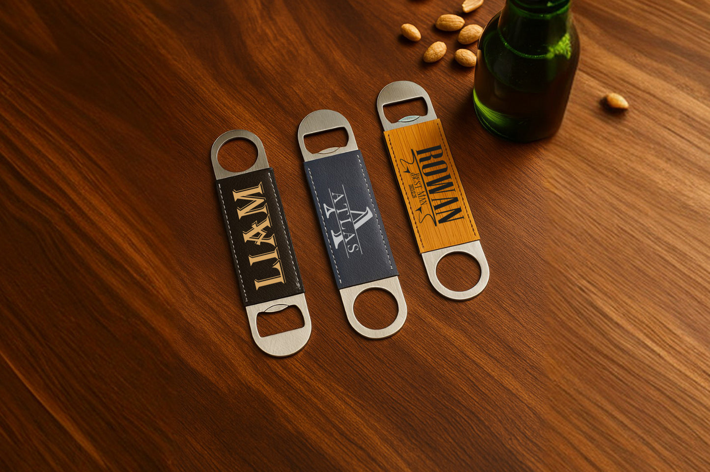 Custom Engraved Bottle Opener, Perfect Gift for Groomsmen and Dad