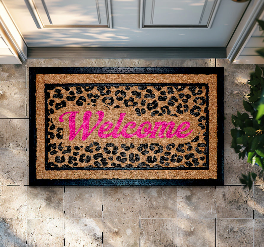 Wild Leopard Print Doormat, Stylish Home Decor Gift