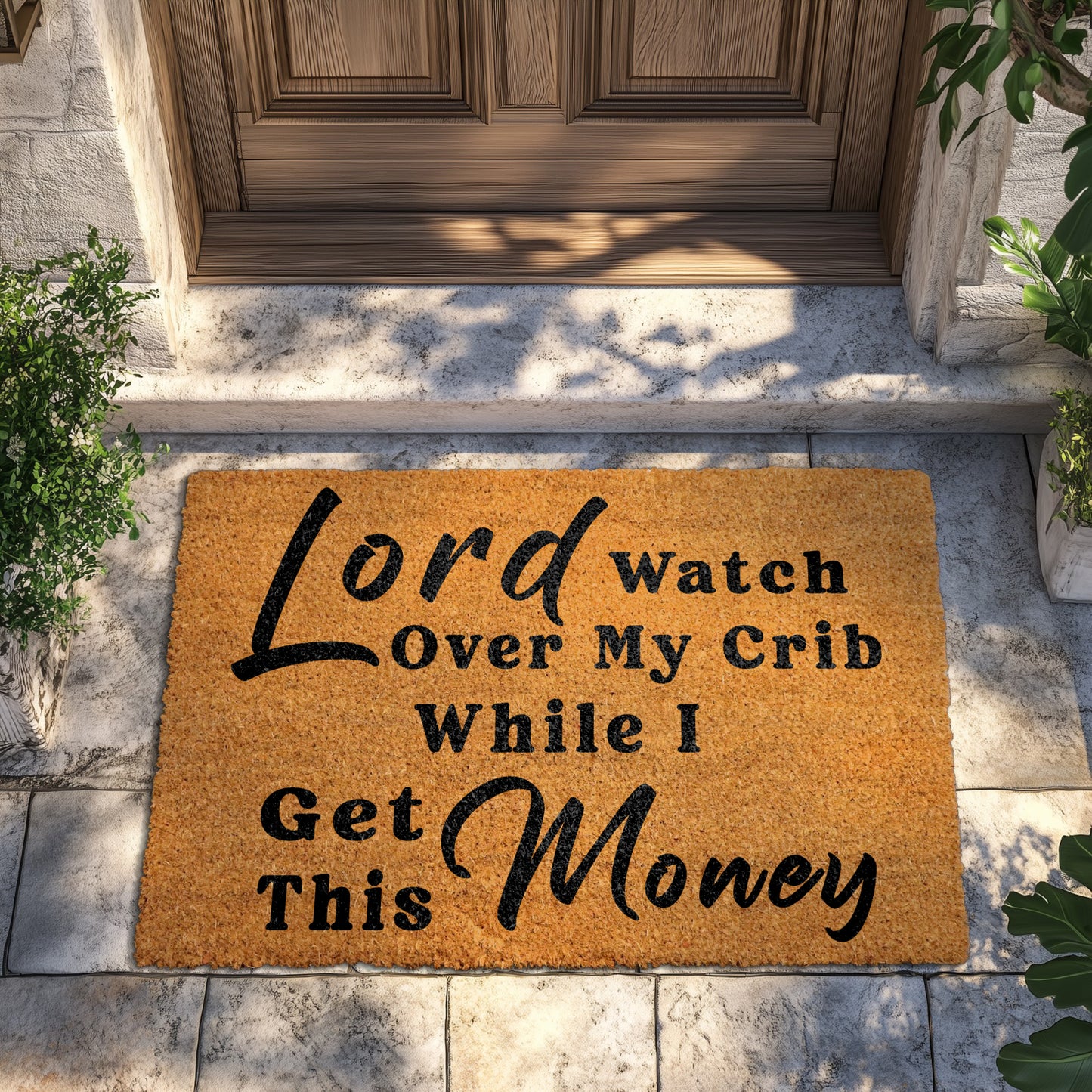 Lord's Blessing: Funny Rapper Doormat, Unique Housewarming Gift