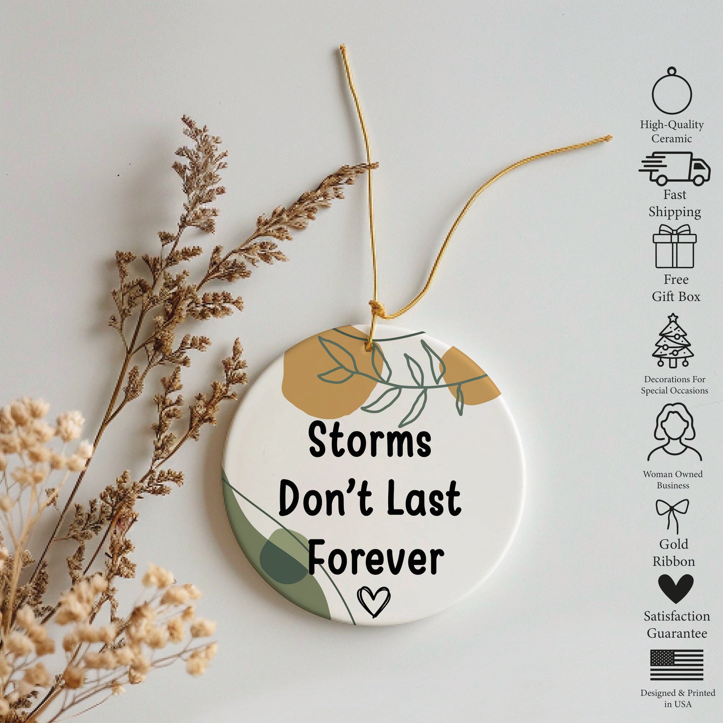 Encouragement Keepsake: Your Story Isn't Over Ceramic Ornament, Inspirational Decor