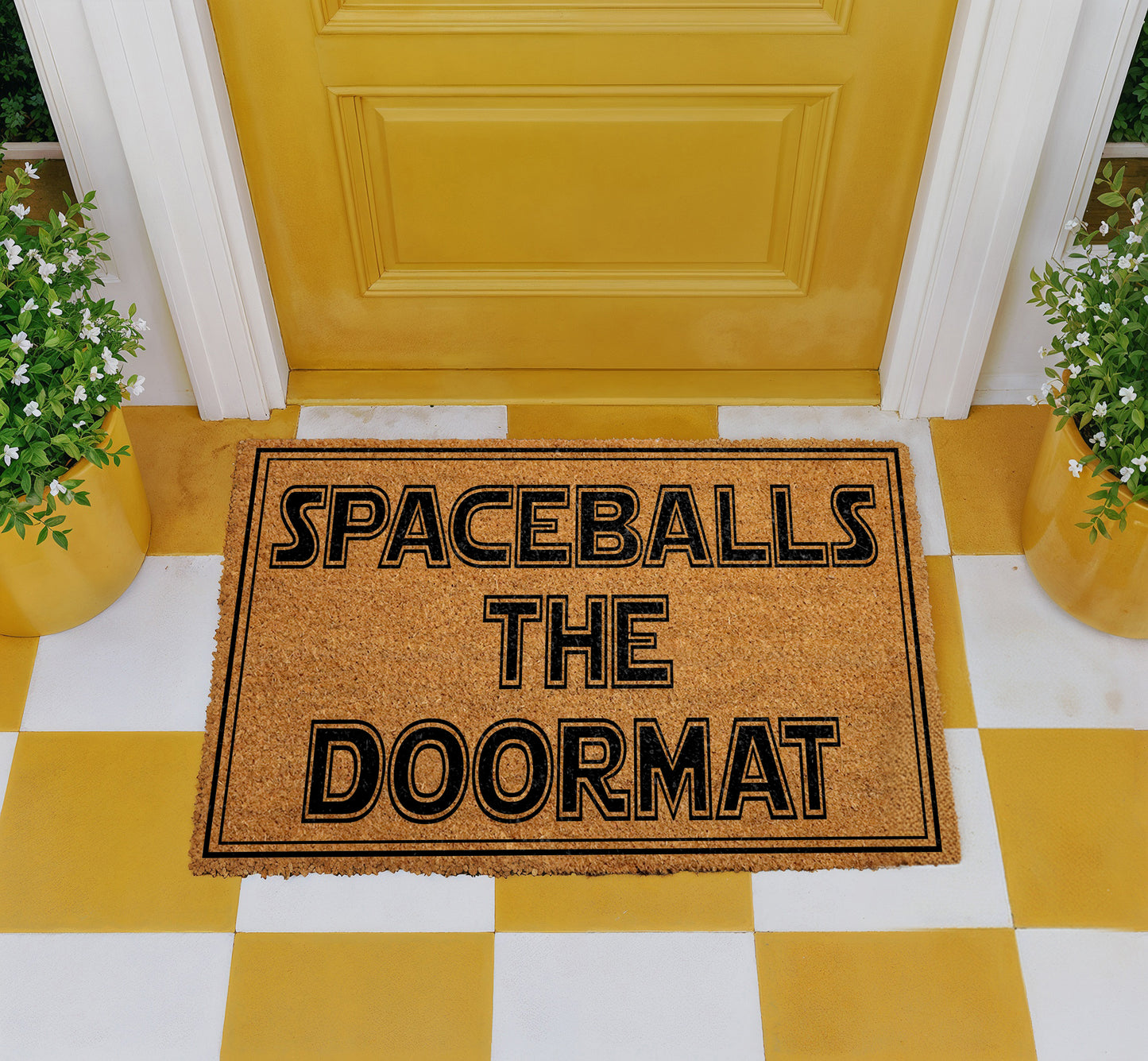 Spaceballs Doormat: Sci-Fi Themed Comedy Welcome Mat for Housewarming