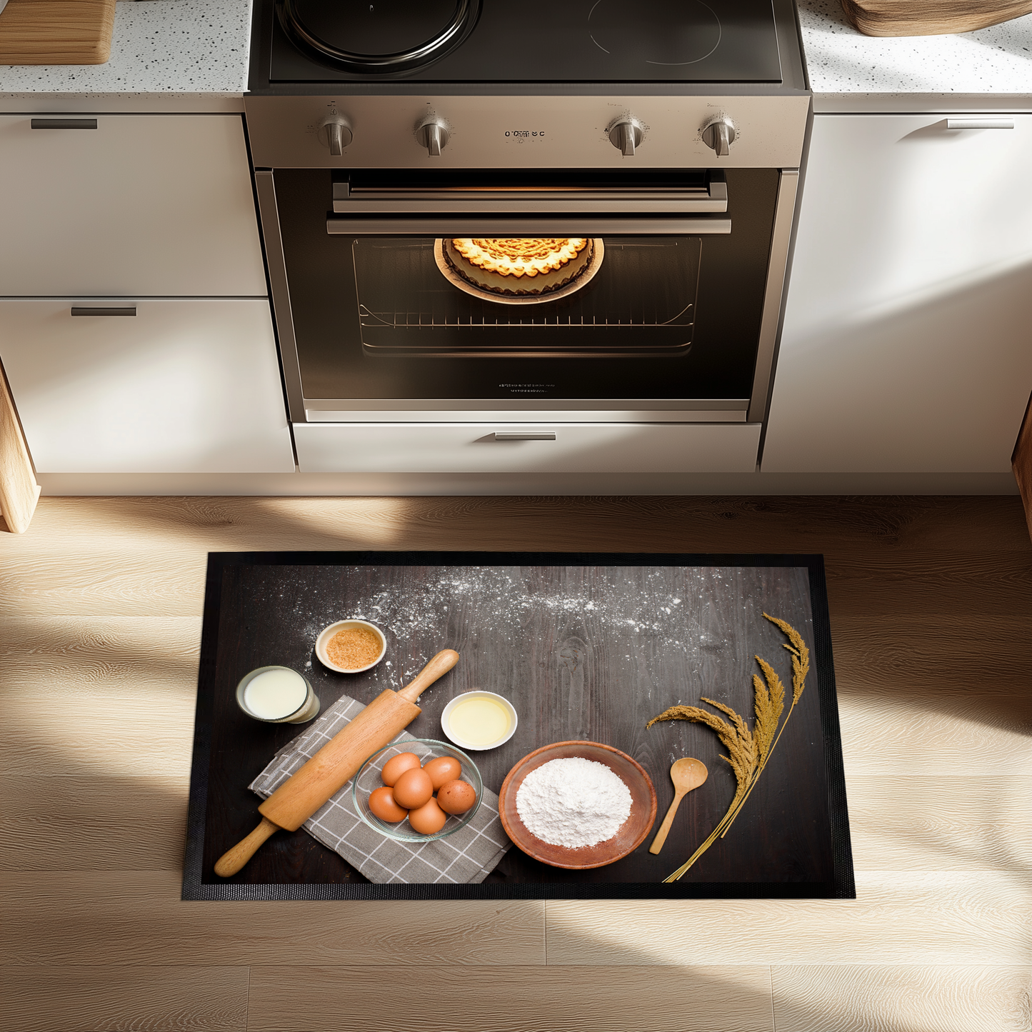 Add Charm with Vibrant Kitchen Mat, Cozy Rug Gift.