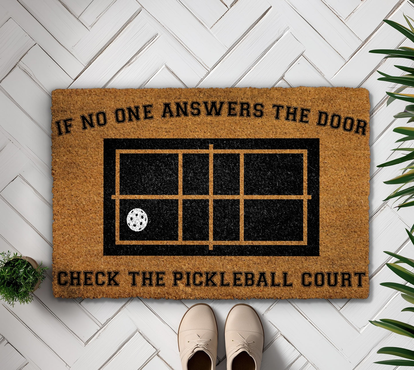 Welcome Pickleball Players! Check Out Our Court Doormat Today.