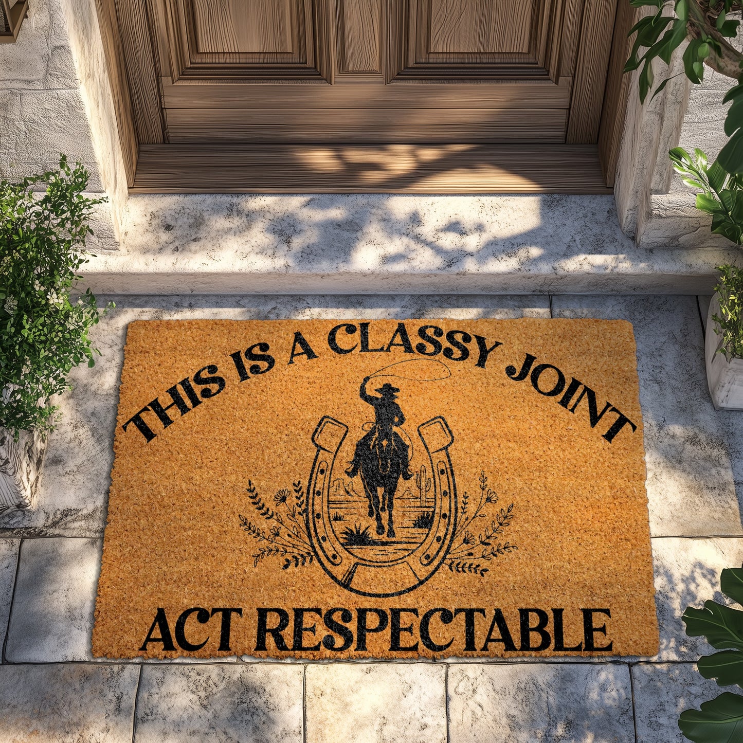 Western Doormat: Classy Cowboy Home Decor for Farmhouse Porch